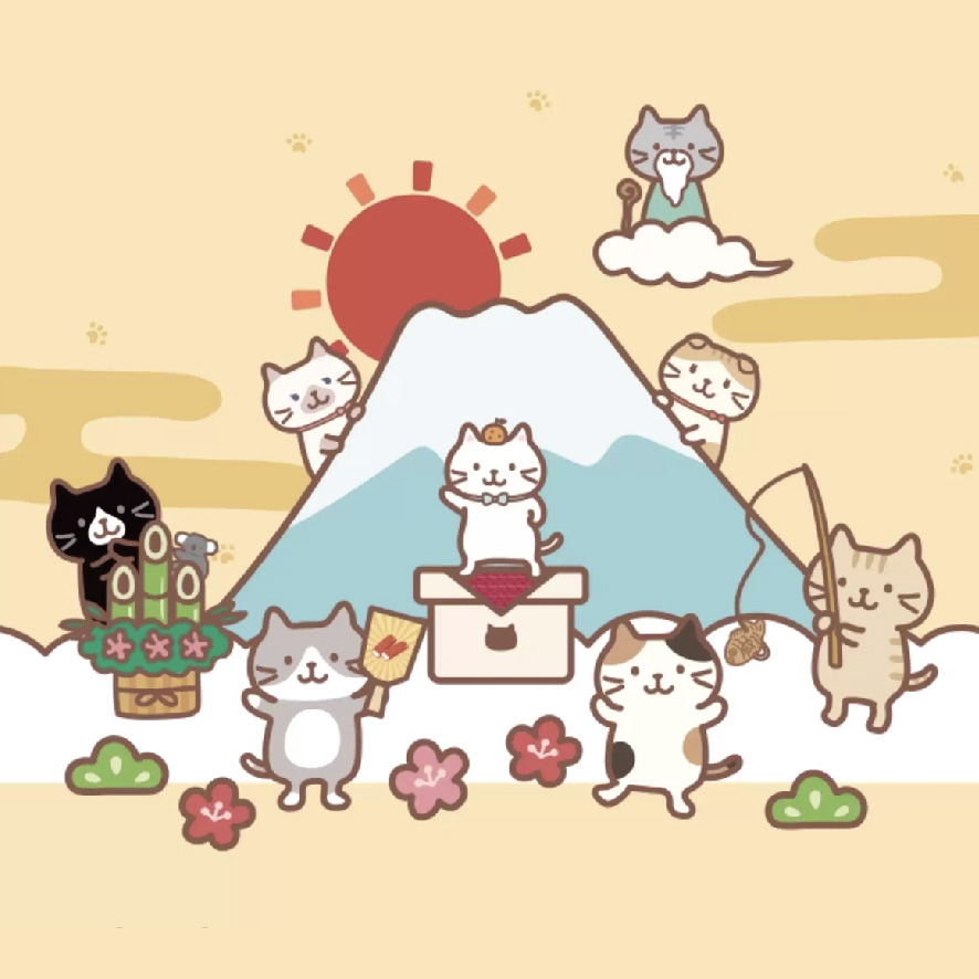 Fuku貓咪回彈柔軟抱枕