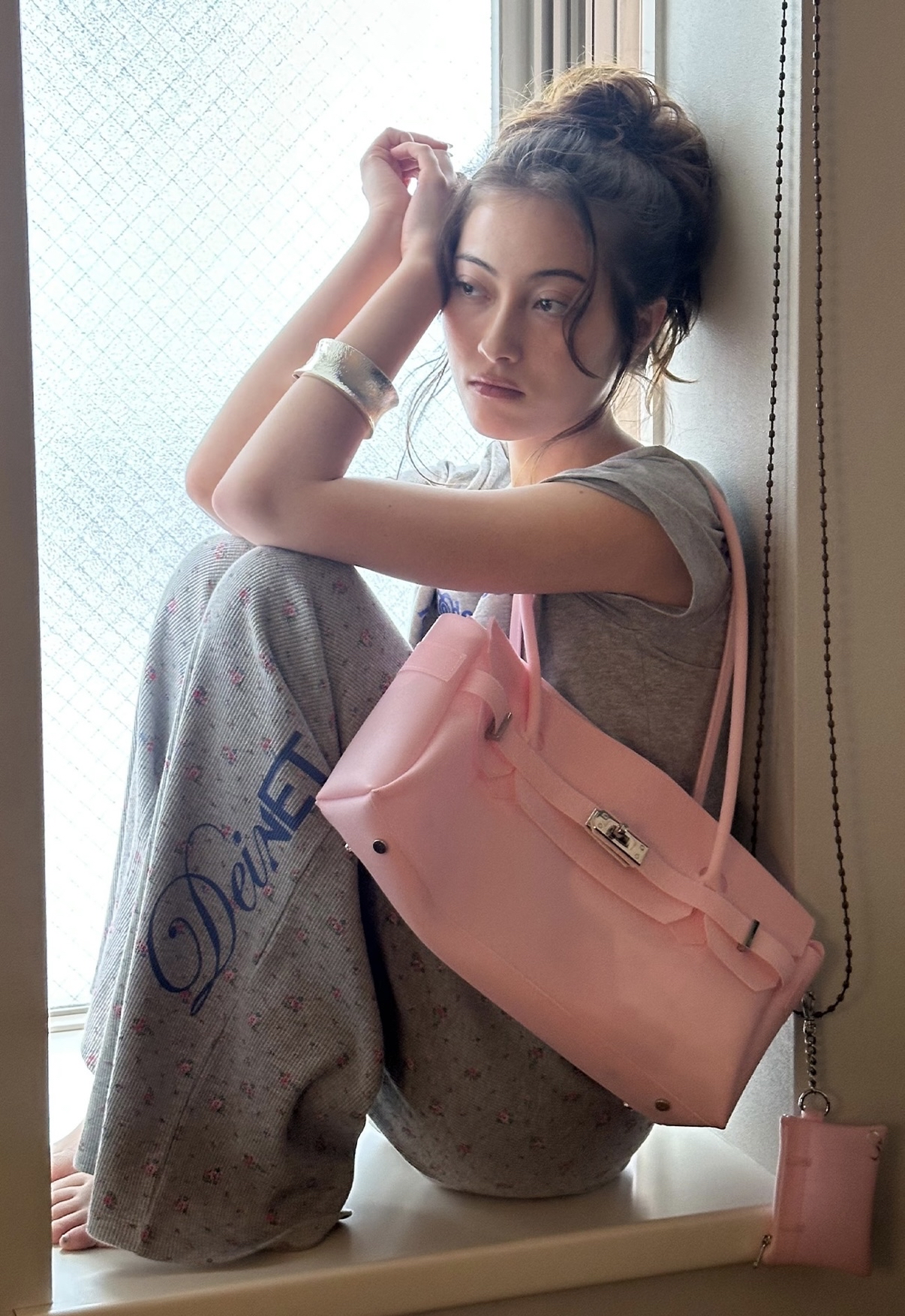 DEINET JELLY TWO-WAY BAG IN PINK