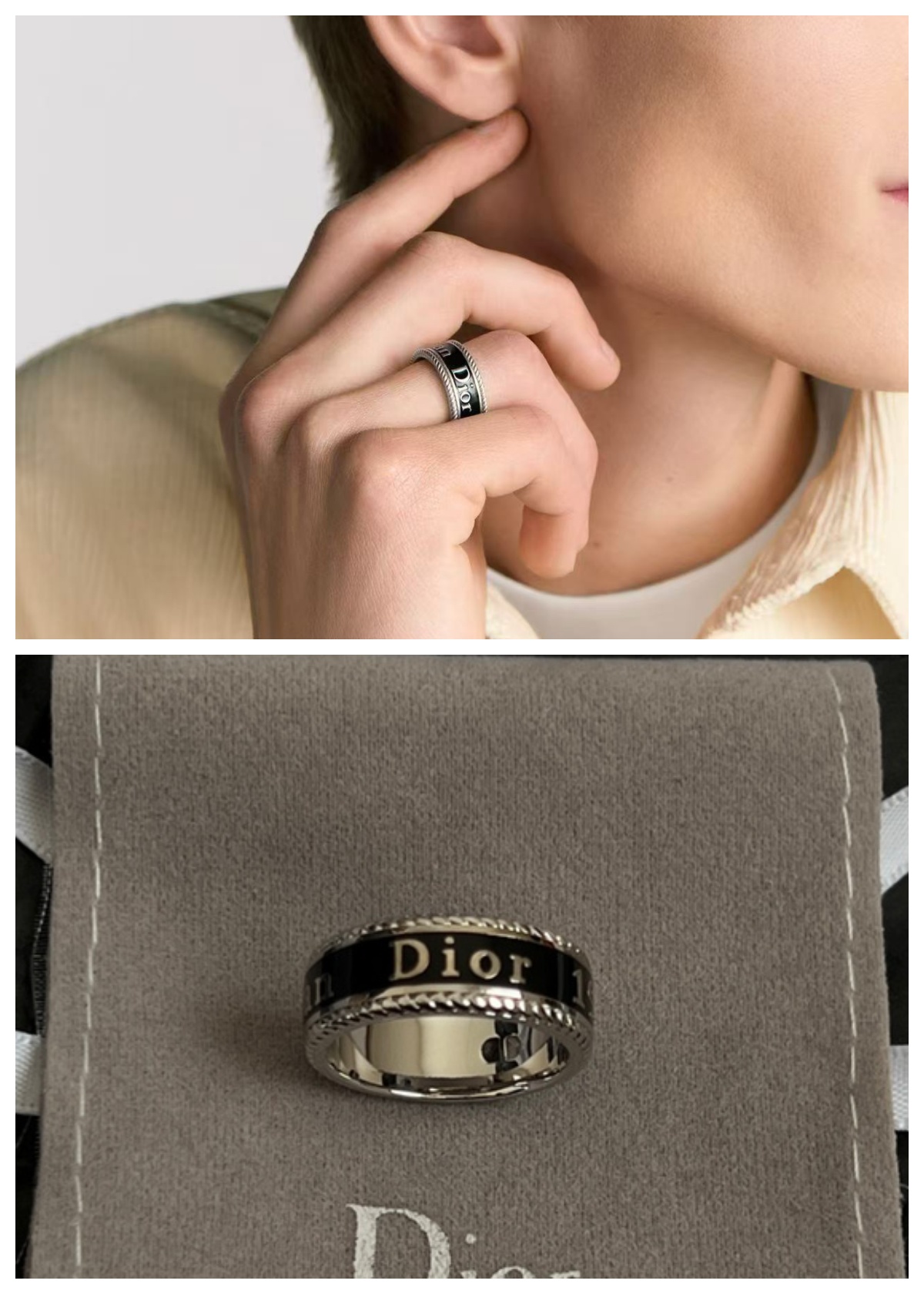 Dior Black Star 戒指