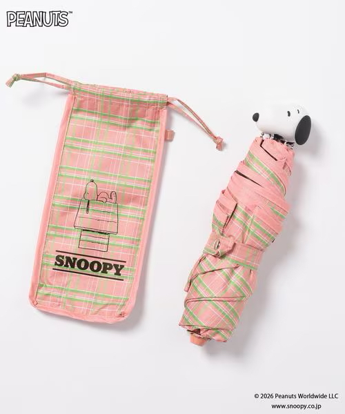 日本LOWRYS FARM聯名 日本🇯🇵限定  Snoopy 史努比 x LOWRYS FARM 聯乘版 黑色SNOOPY遮陽傘 雨傘 縮骨遮（防曬 防UV 遮光擋光） 