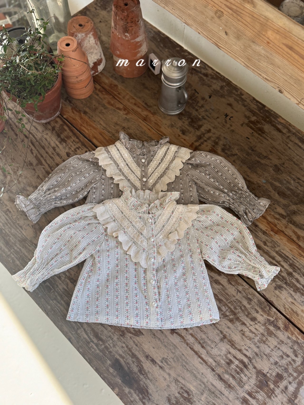 🇰🇷Marron blouse