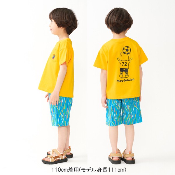 🆕【⭐訂購⭐】🌀 🇯🇵 日本直送 刺繡足球熊 背面印花 口袋短袖T恤［2款選］🌀 [ELDA-0094][260510]