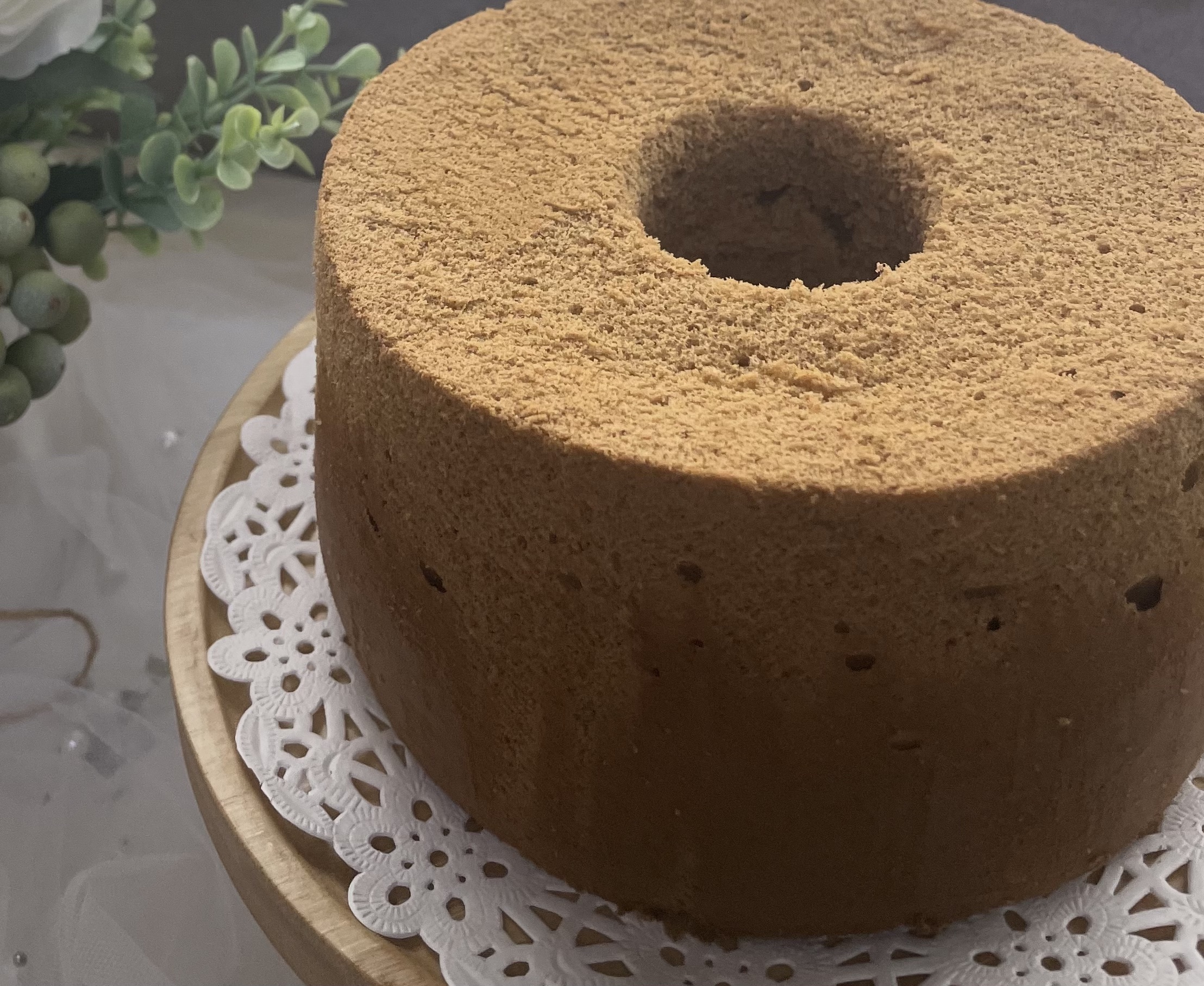 芬芳玫瑰茶戚風蛋糕 (6寸)