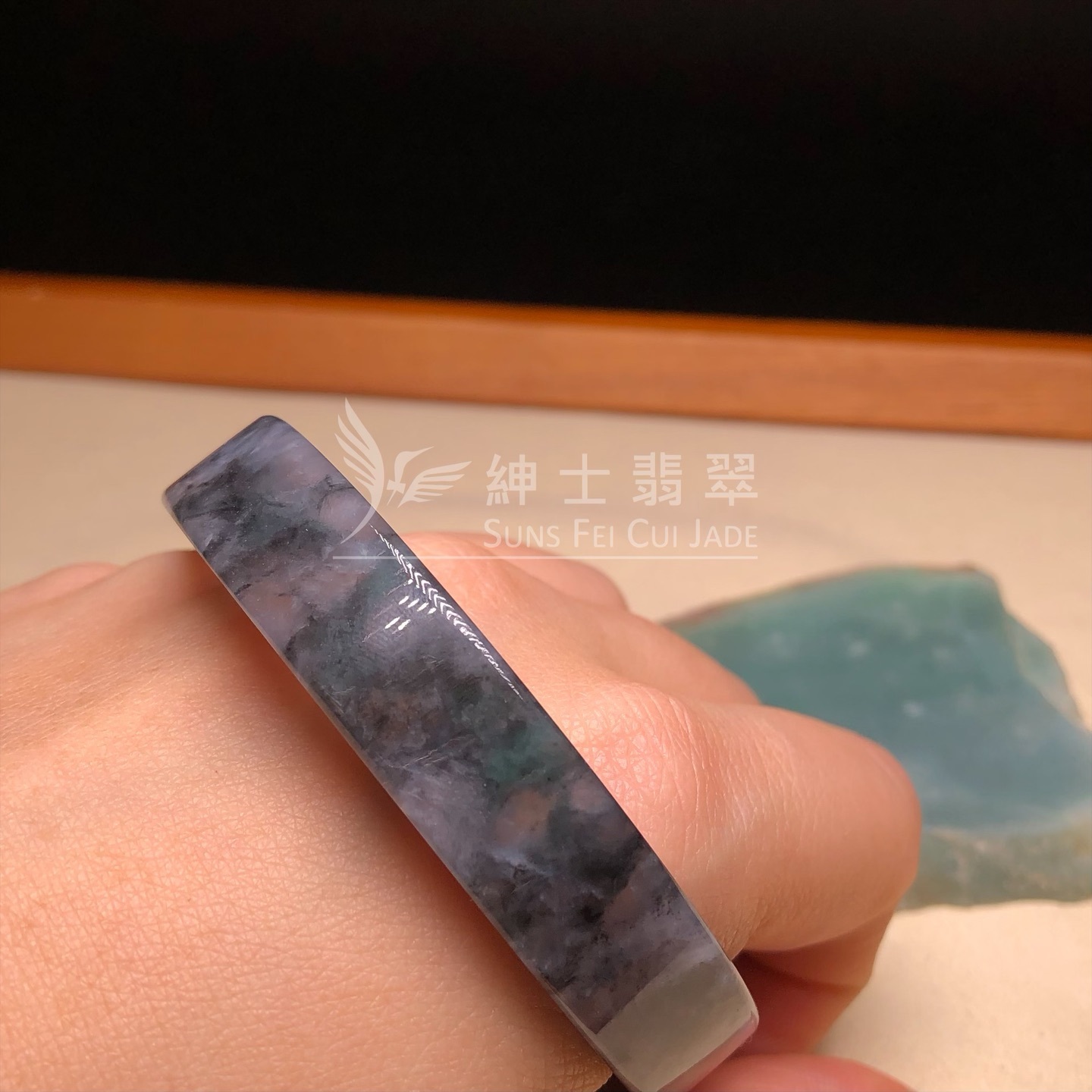 山水烏雞方鐲54.4mm YM00100