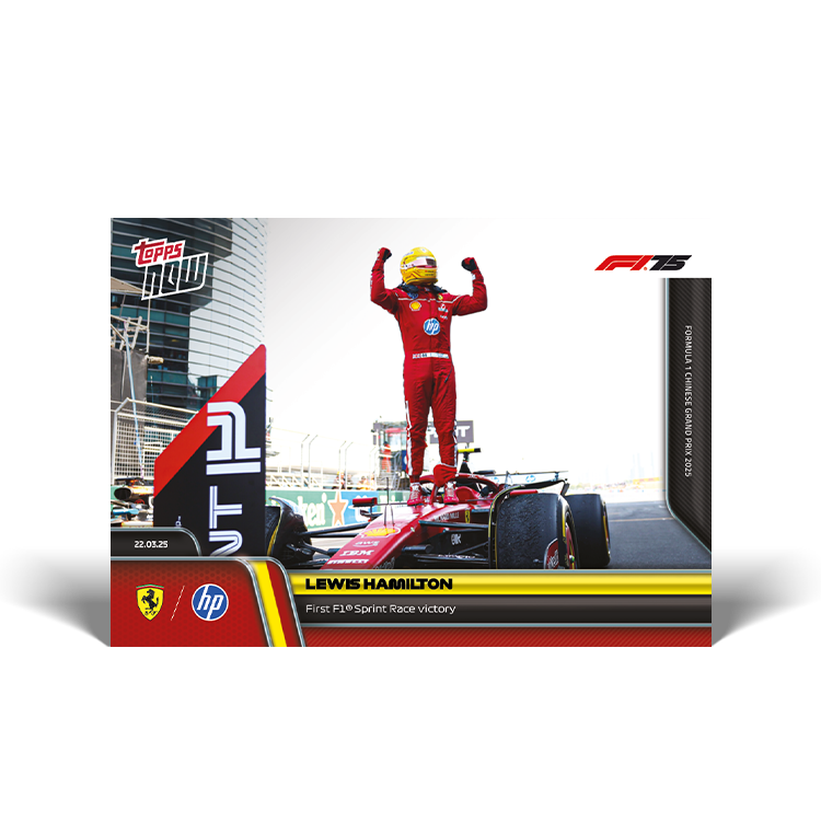 Lewis Hamilton - 2025 F1 Topps NOW® #20 Chinese GP Sprint 贏車卡｜PR 2,509
