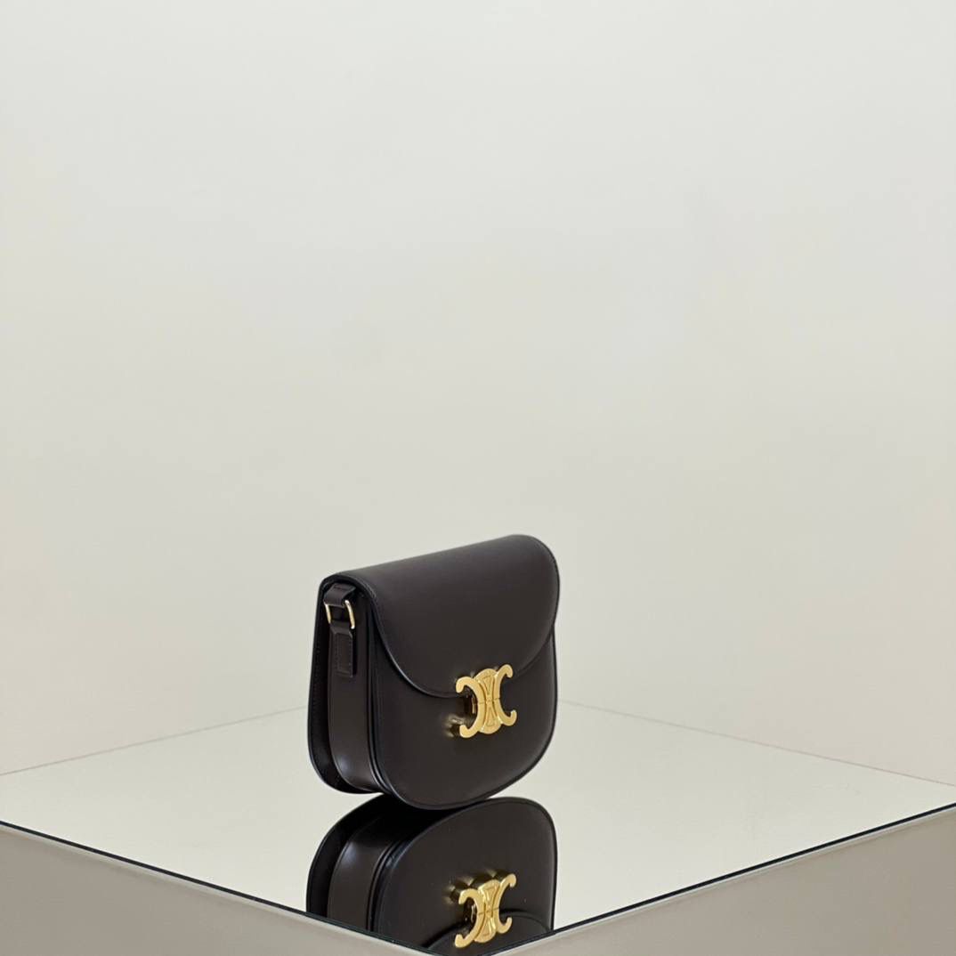 🔥大货实拍图 𝗖𝗘𝗟𝗜𝗡𝗘 ♥ 𝗧𝗘𝗘𝗡 𝗕𝗘𝗦𝗔𝗖𝗘肩带马鞍 型号：110413 尺寸：18.5*16*6cm 这只包除了皮质采用了CELINE 最具标志性的亮泽小牛皮之外，还采用了3种制包工艺(毛边/背缝/滚边背缝)市面上几乎没有品牌会这样大费周章去制作一只手袋。并且一般的品牌手袋的内衬都是麂皮的材质，而这款手袋采用了纳帕小羊皮，表里如一地奢华与精致！✨