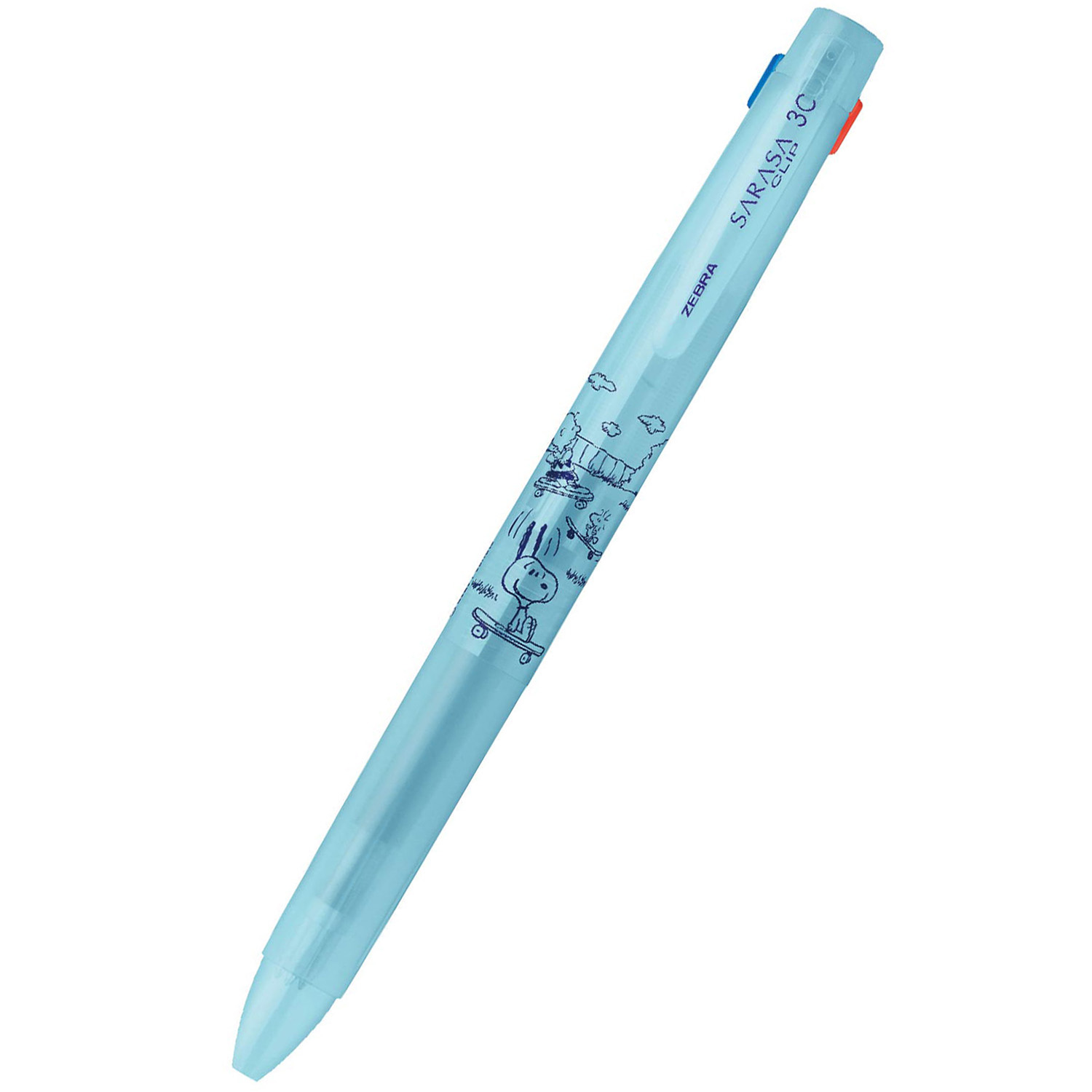 現貨｜限定 Snoopy 日本製 Zebra SARASA CLIP 3C 3啫喱筆 (J3JS5-SN26-BL)