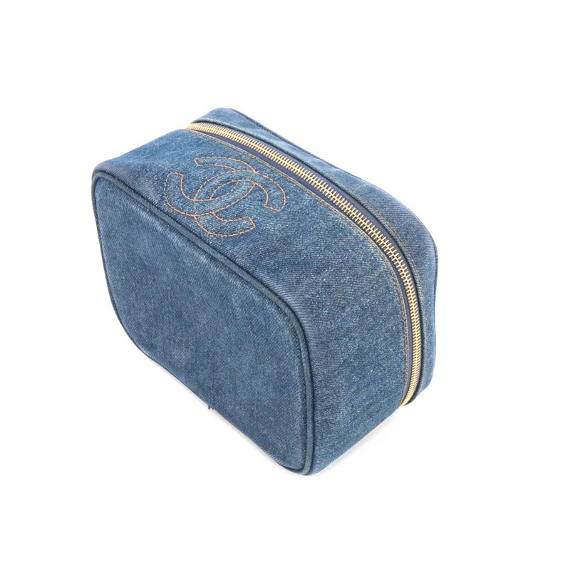 Chanel Coco Mark Denim Vanity Handbag