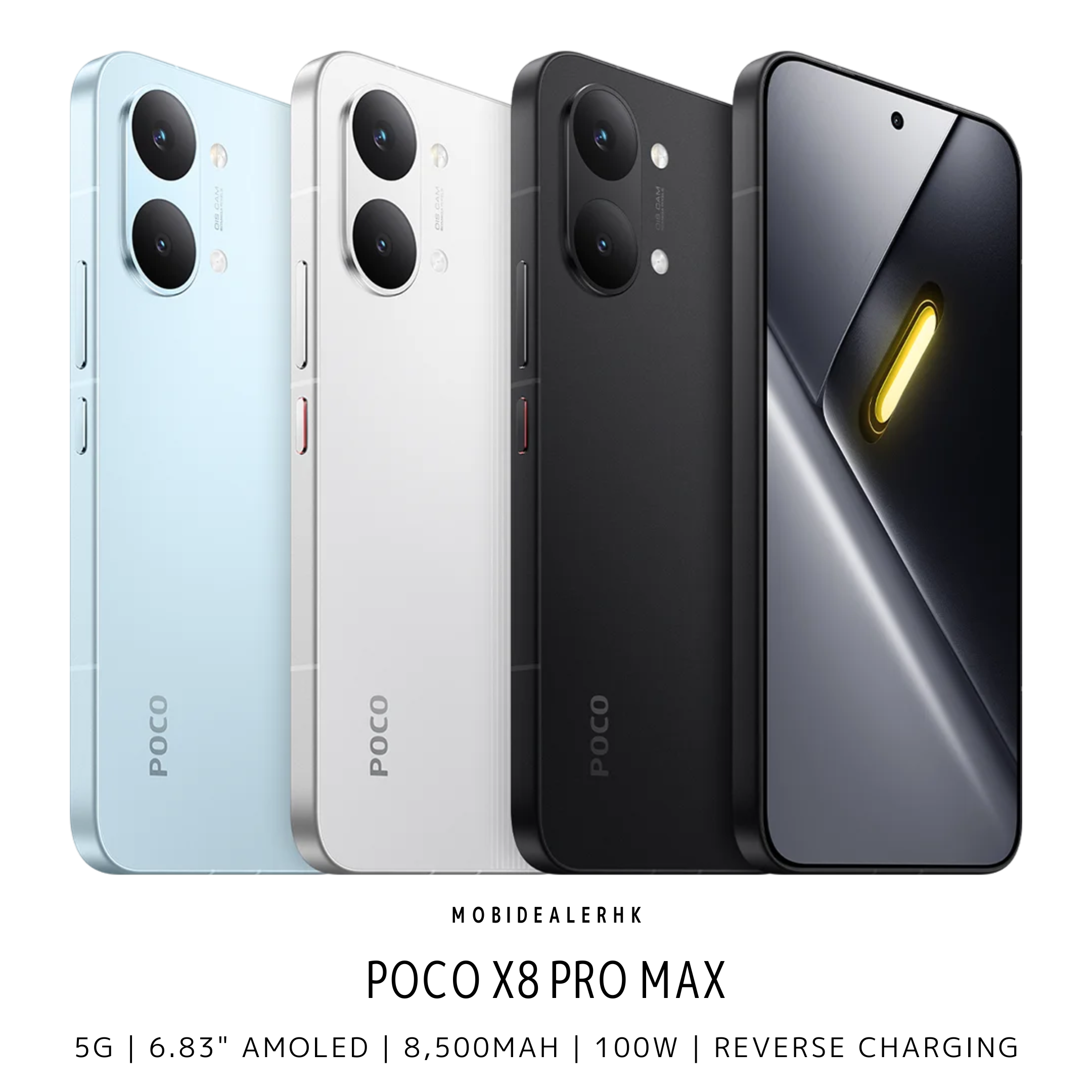 Poco X8 Pro Max | 5G | 智能手機 | Dimensity 9500s | 8500mAh大電量 | 100W快充 | IP68防水