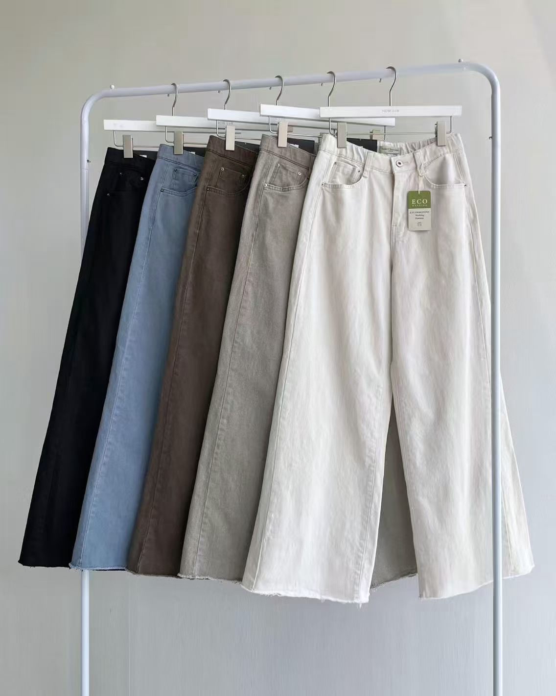 0354 - 歐美洗水感大象灰Barrel Jeans