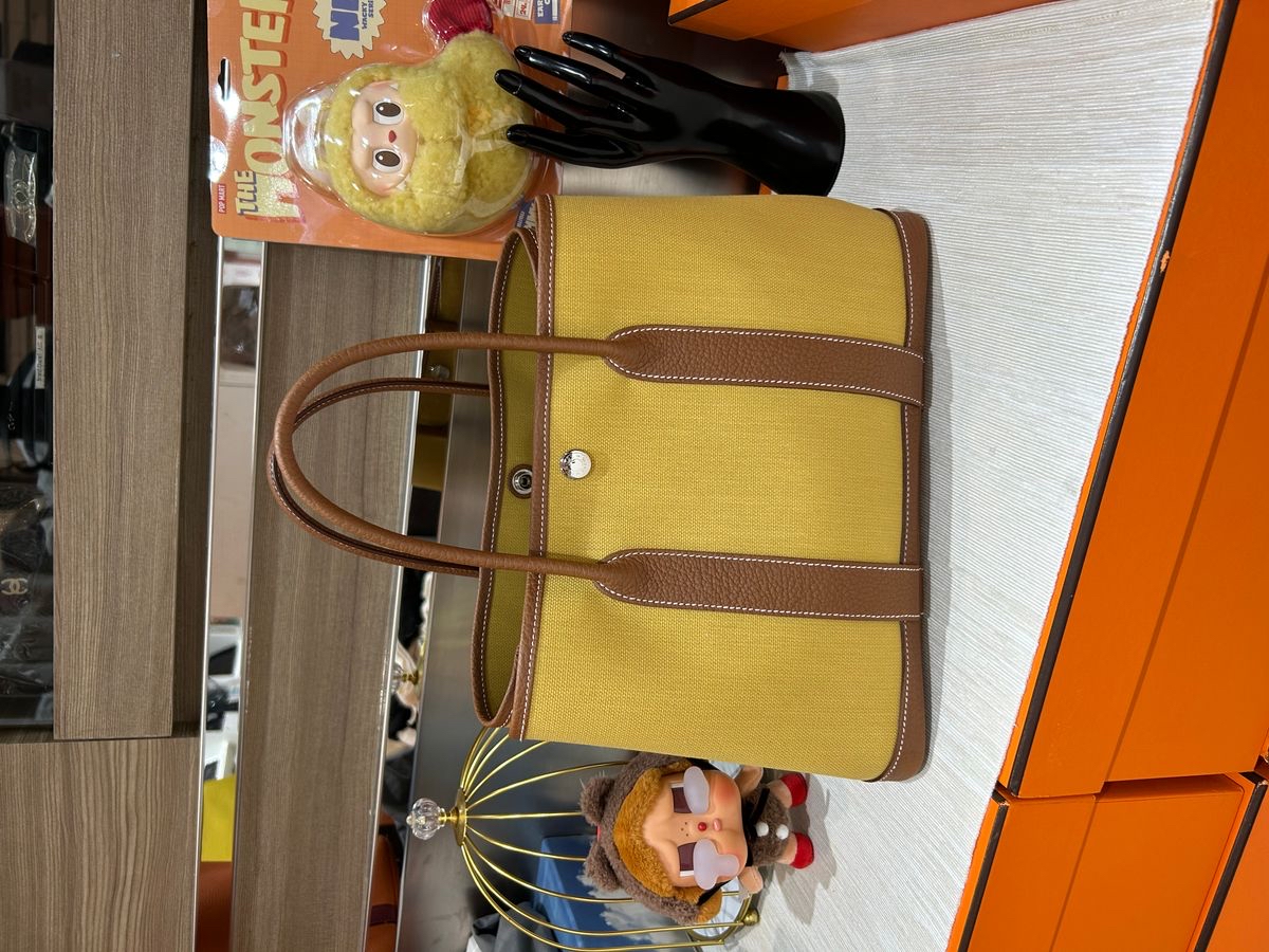 Hermes garden party 30,Ginger/GOLD,STAMP Z 100%Authentic,Brand New✅dust bag✅box 