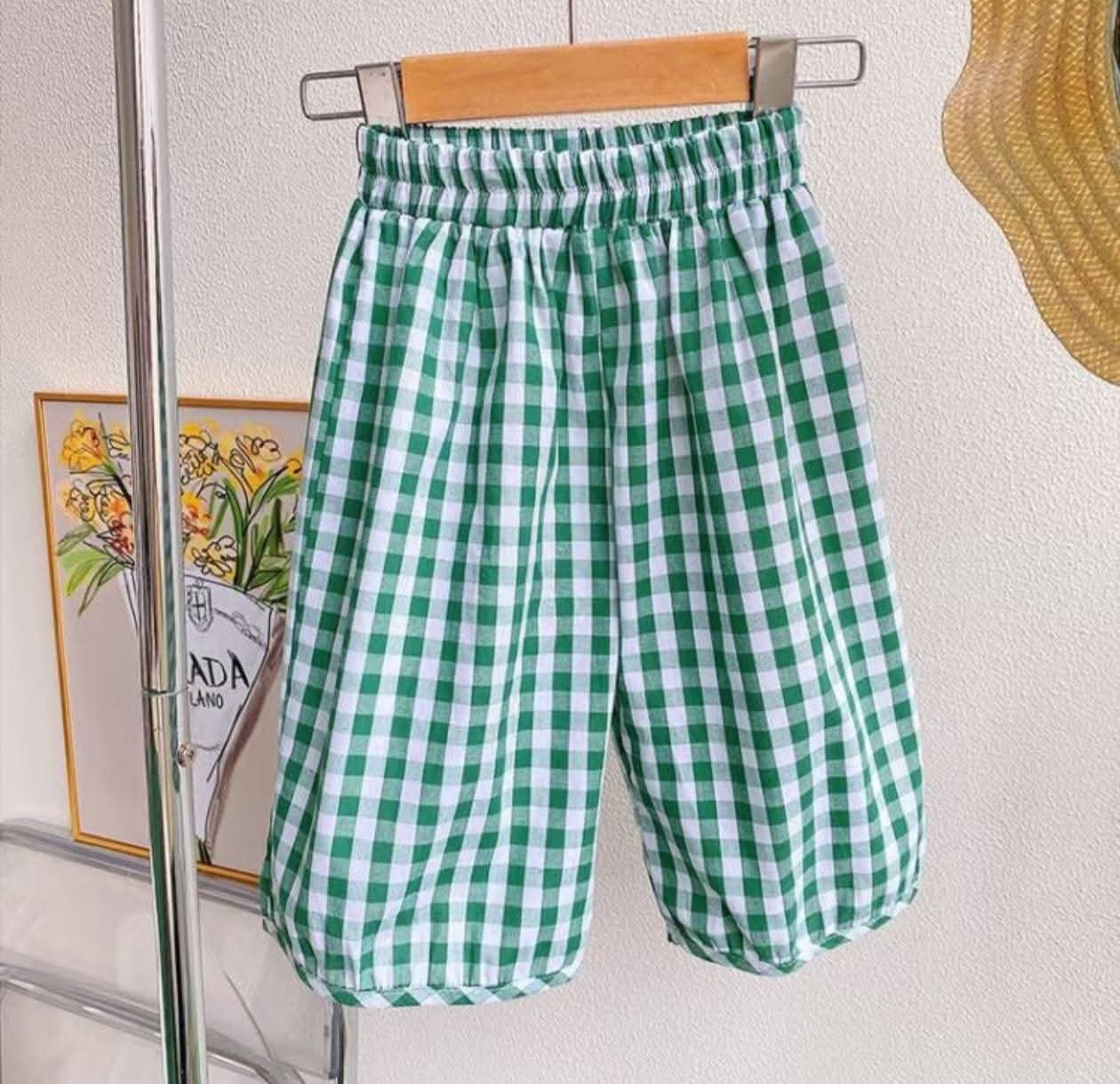 A17 女童夏季休闲无袖娃娃衫三件套