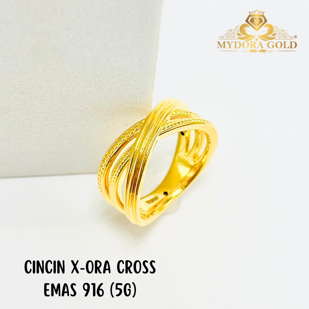 MYDORA Cincin X-ora Cross (5G) l EMAS 916/22K
