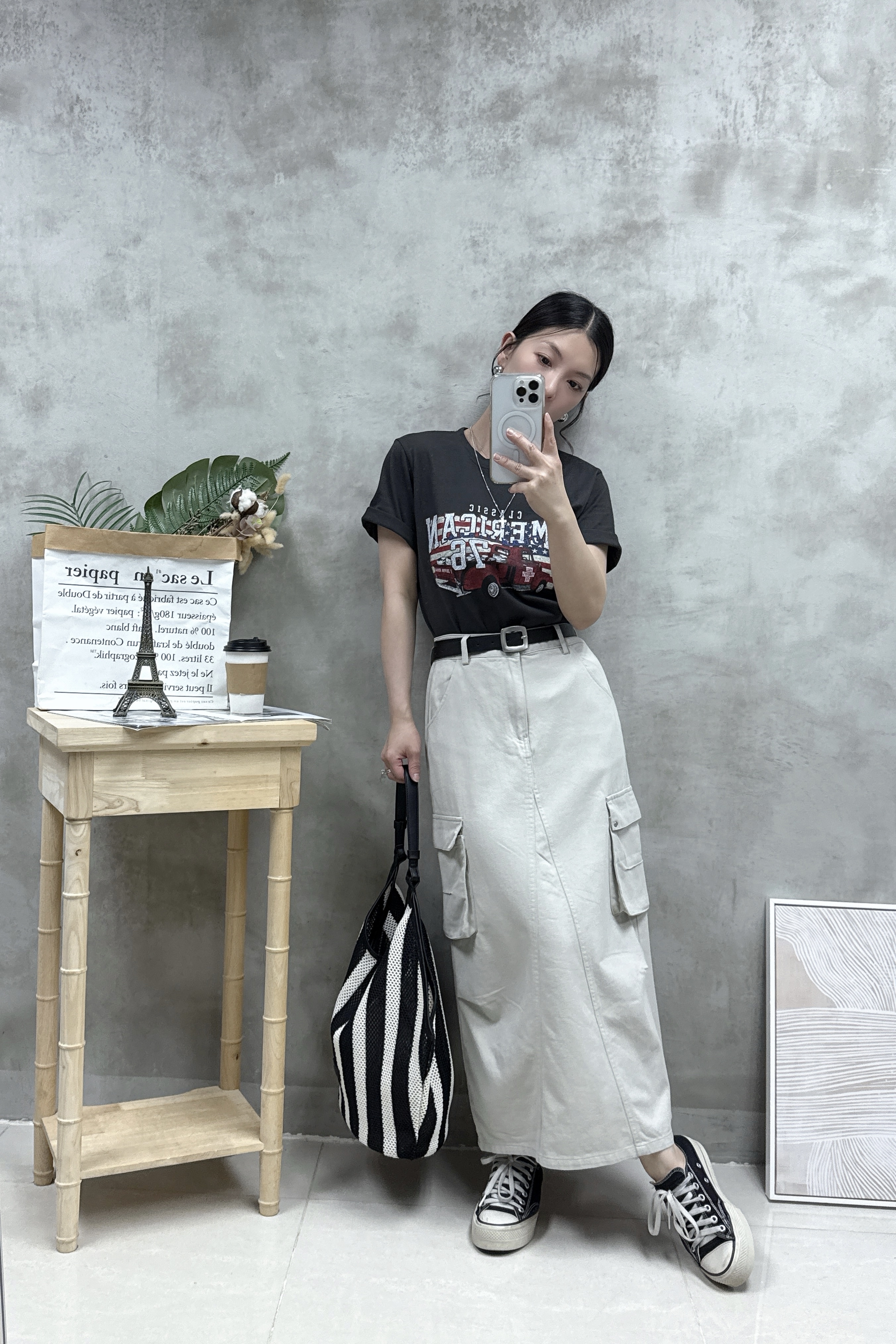 G19 洗水復古print Tee