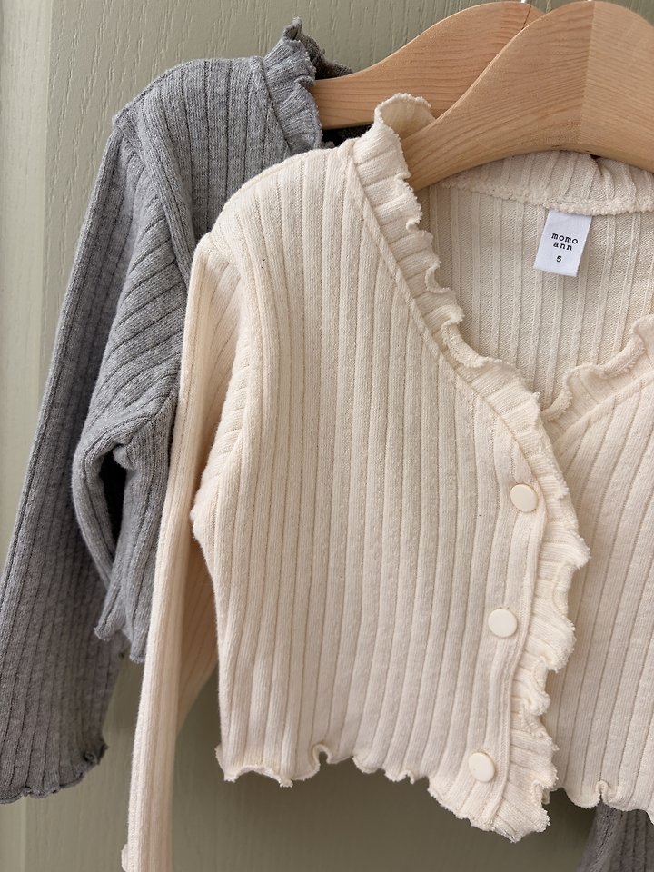 Momoann | Ribbed Cardigan(with Mom)