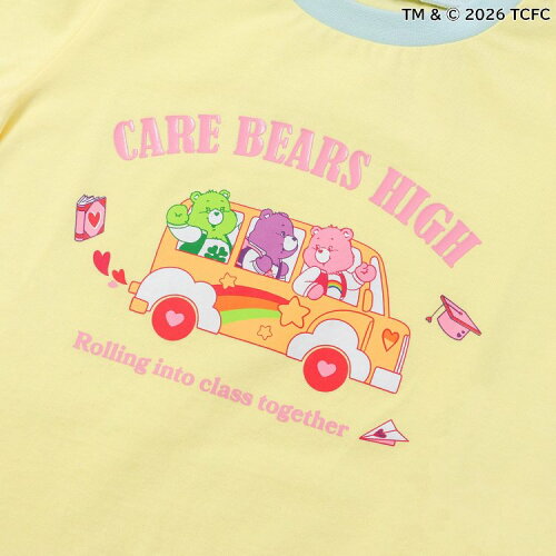 🆕【⭐訂購⭐】🌀 🇯🇵 日本直送 Care Bears 綑邊領 刺繡圖案 短袖T恤［4款選］ 🌀[ELDA-0085][260509]