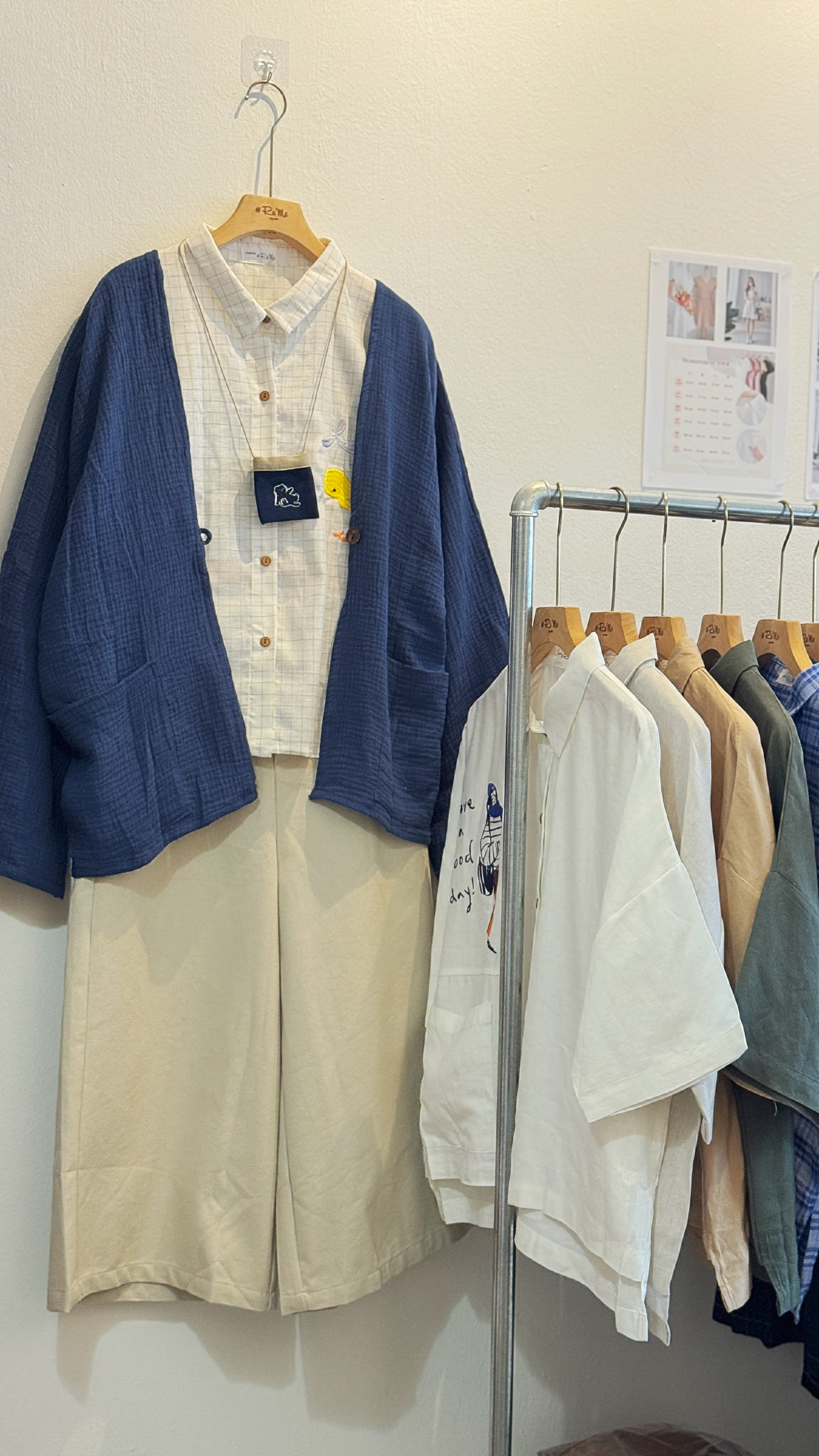 日系自然肌理棉麻外套