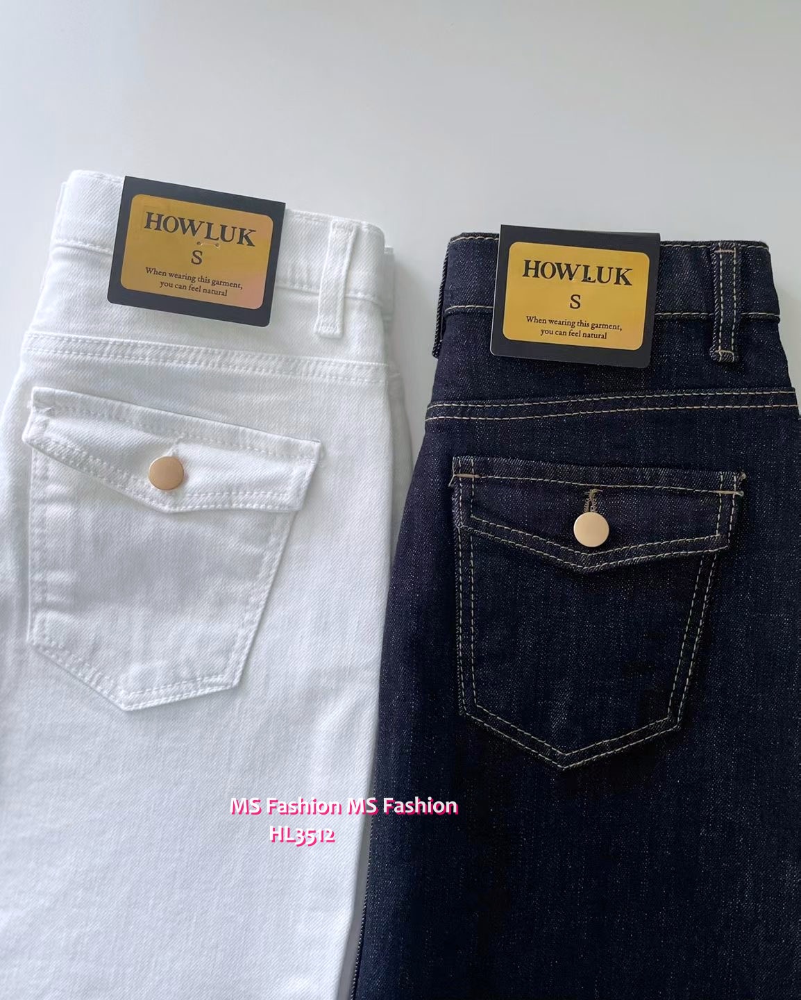HL3512 韓國🍂Howluk秋版特色後袋中長裙
