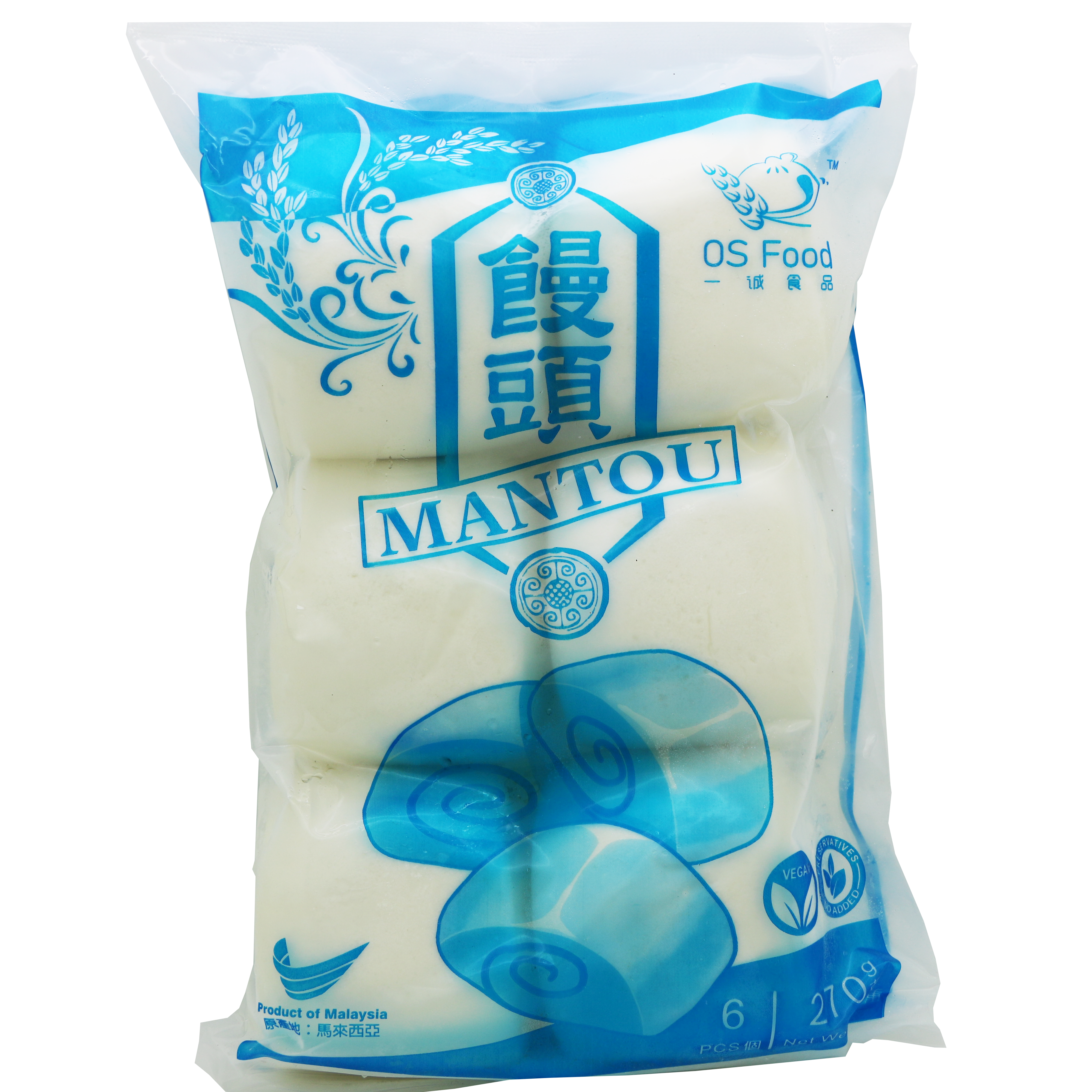 永德-饅頭(原味)(純素) 270g/ Veg. Man Tou (Plain)(Vegan) 270g