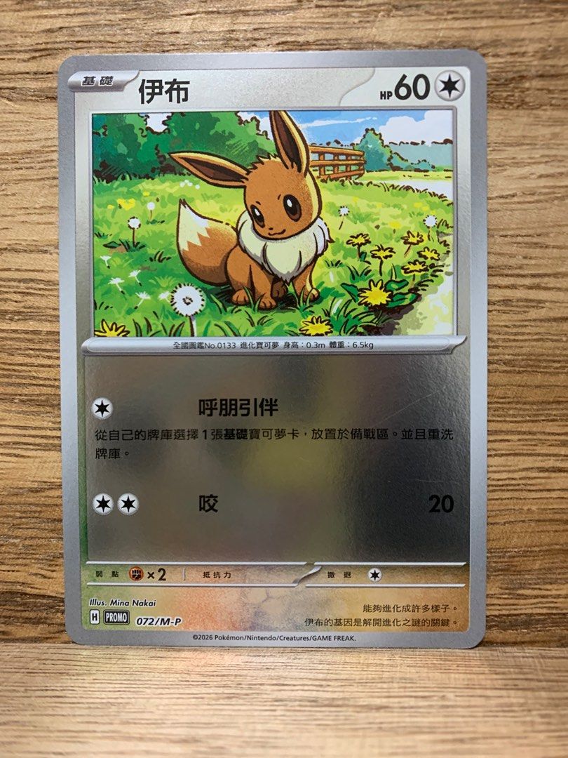 PTCG PROMO 072/M-P 伊布 （R寄賣）