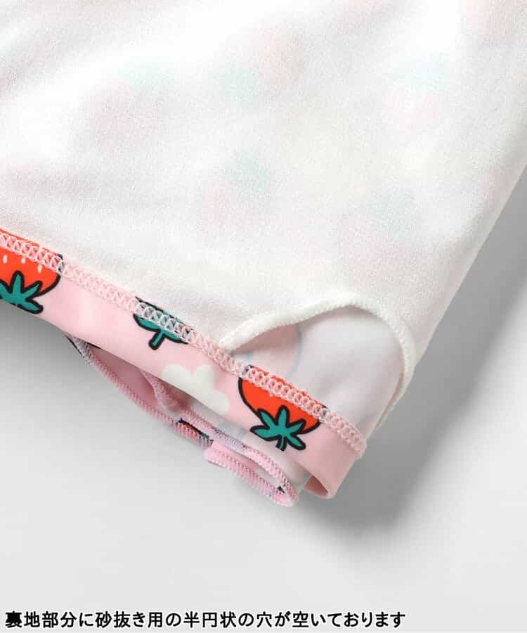 🇯🇵預訂 日本直送🇯🇵BREEZE兩色草莓花卉滿印荷葉邊吊帶連身泳衣