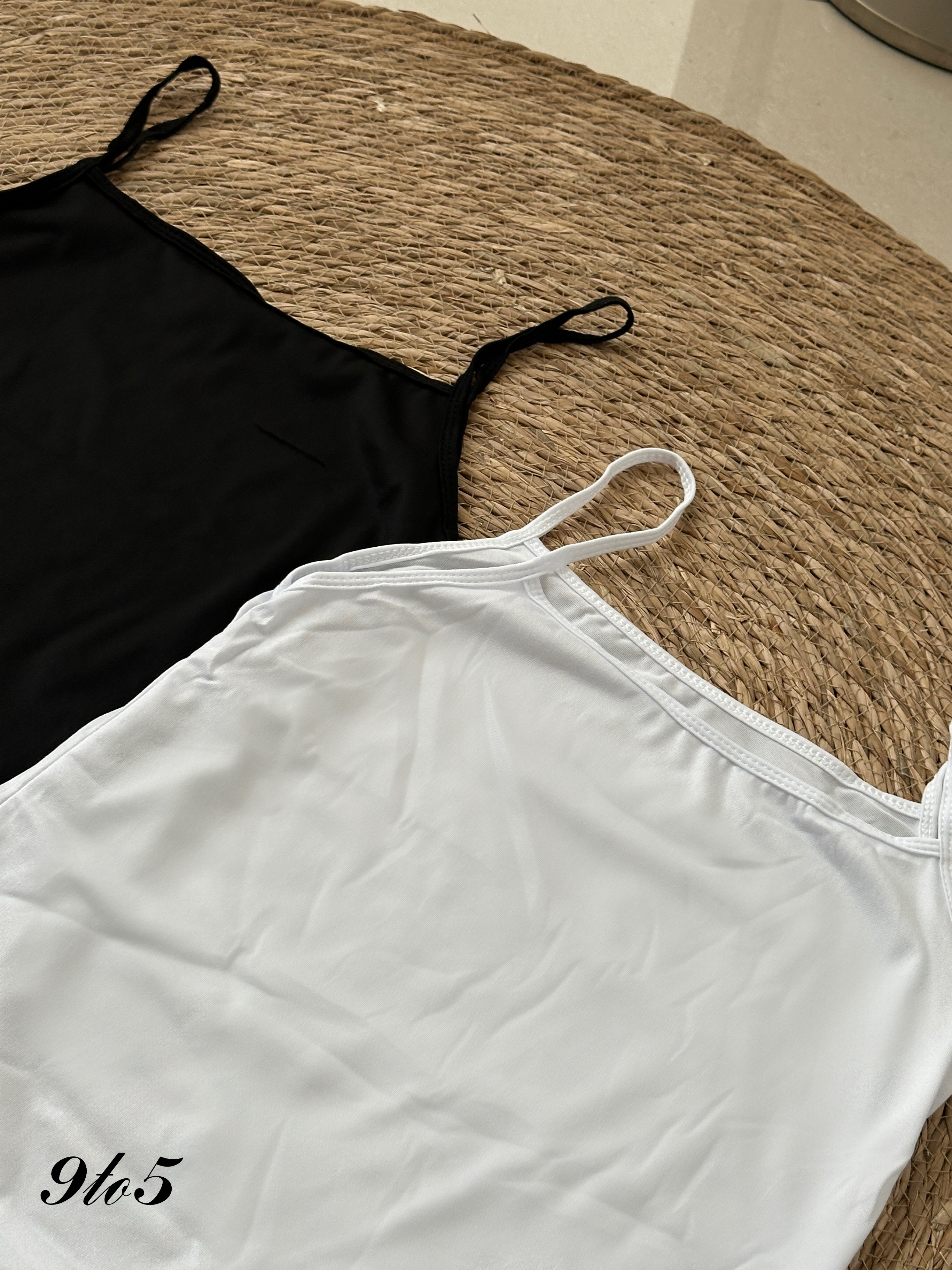 T4003 Singlet - Black & White 