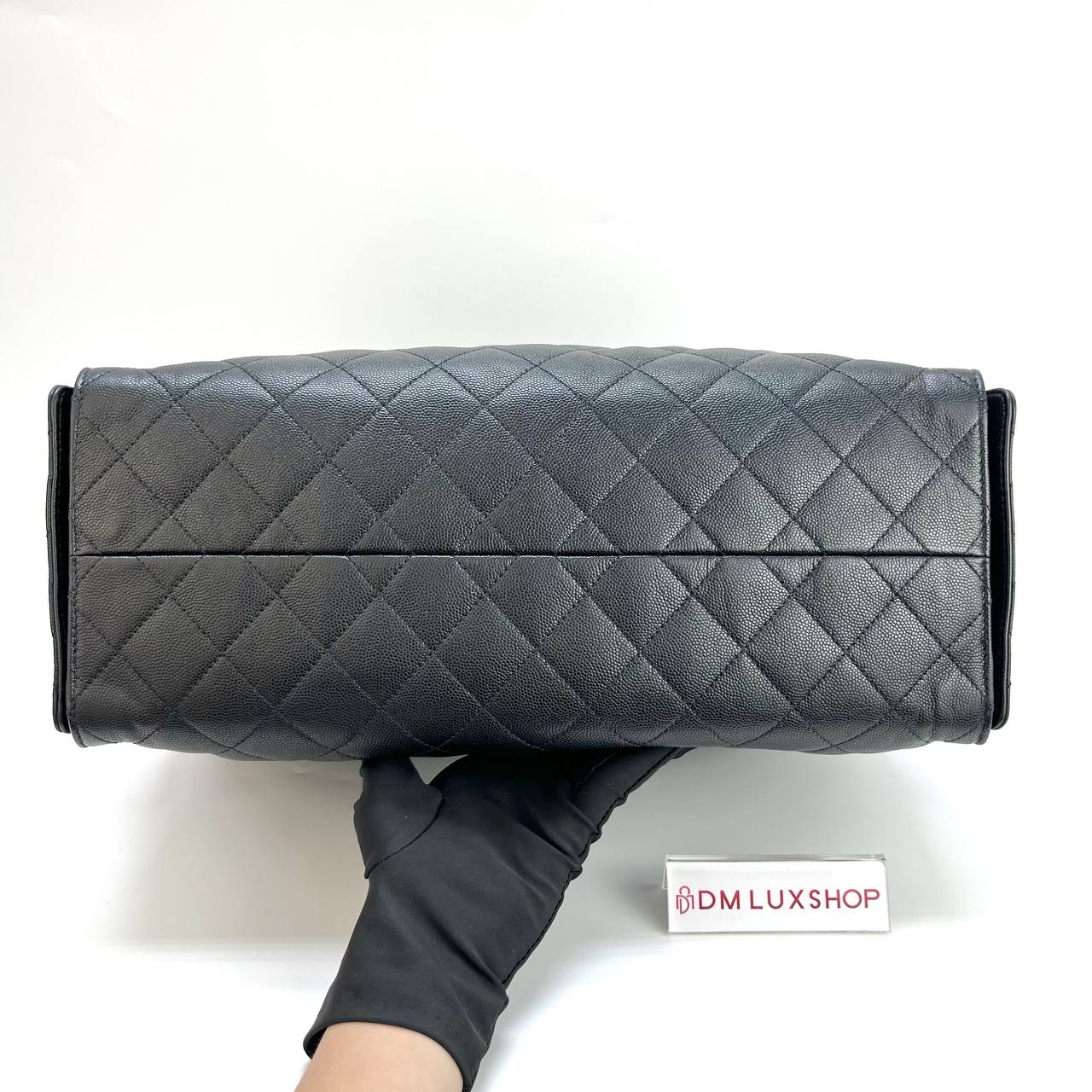 Chanel Black Caviar Large 25 Bag GHW (Microchip)