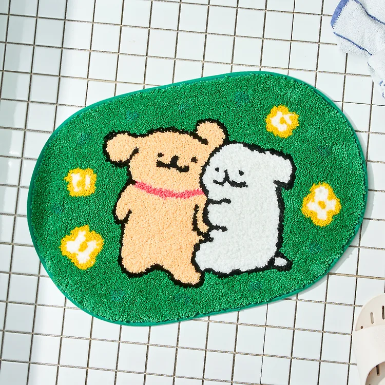 [Maltese & Retriever] Drowsy Afternoon Mini Rug