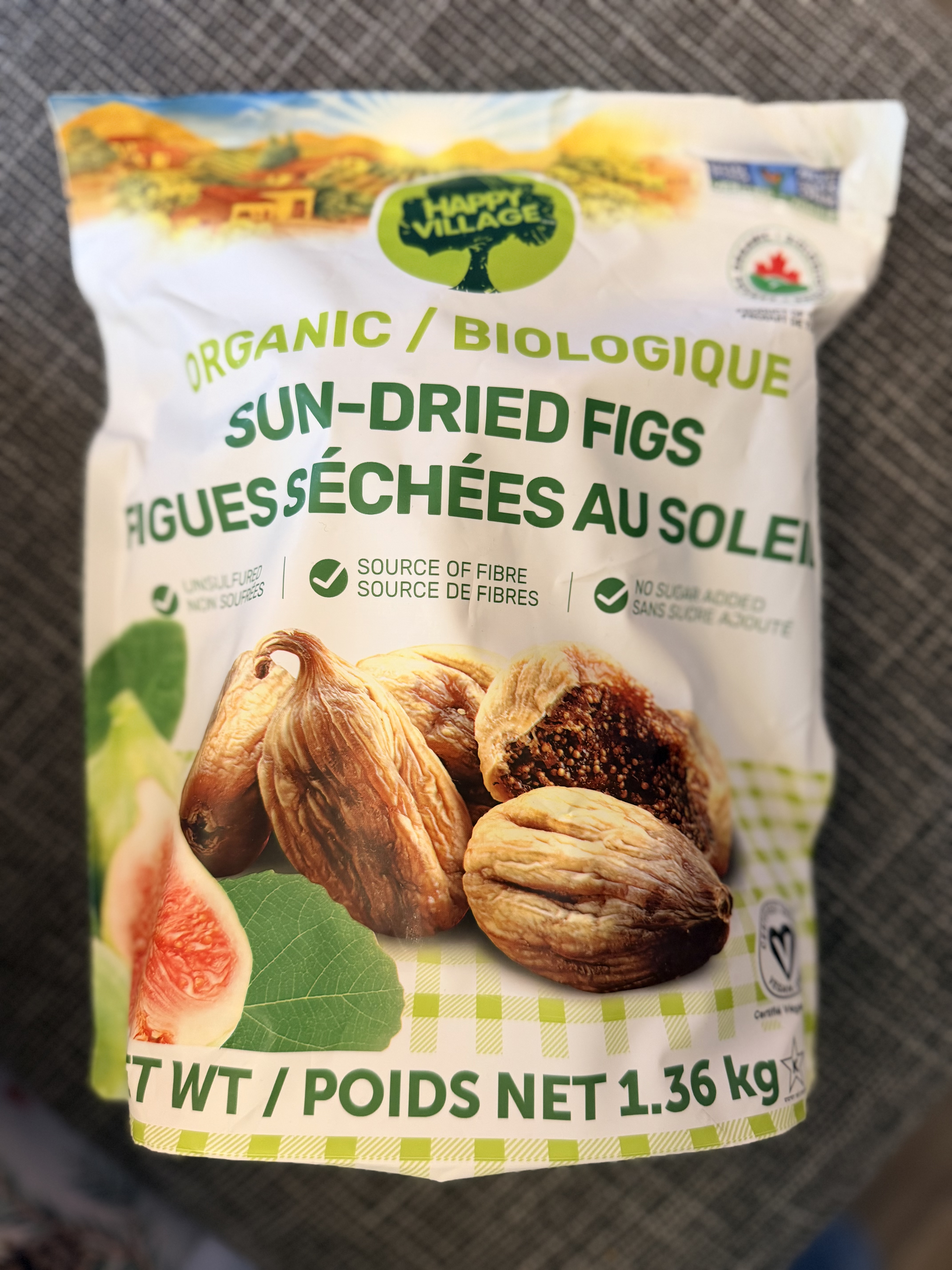 Happy Village 有機無花果乾 3磅