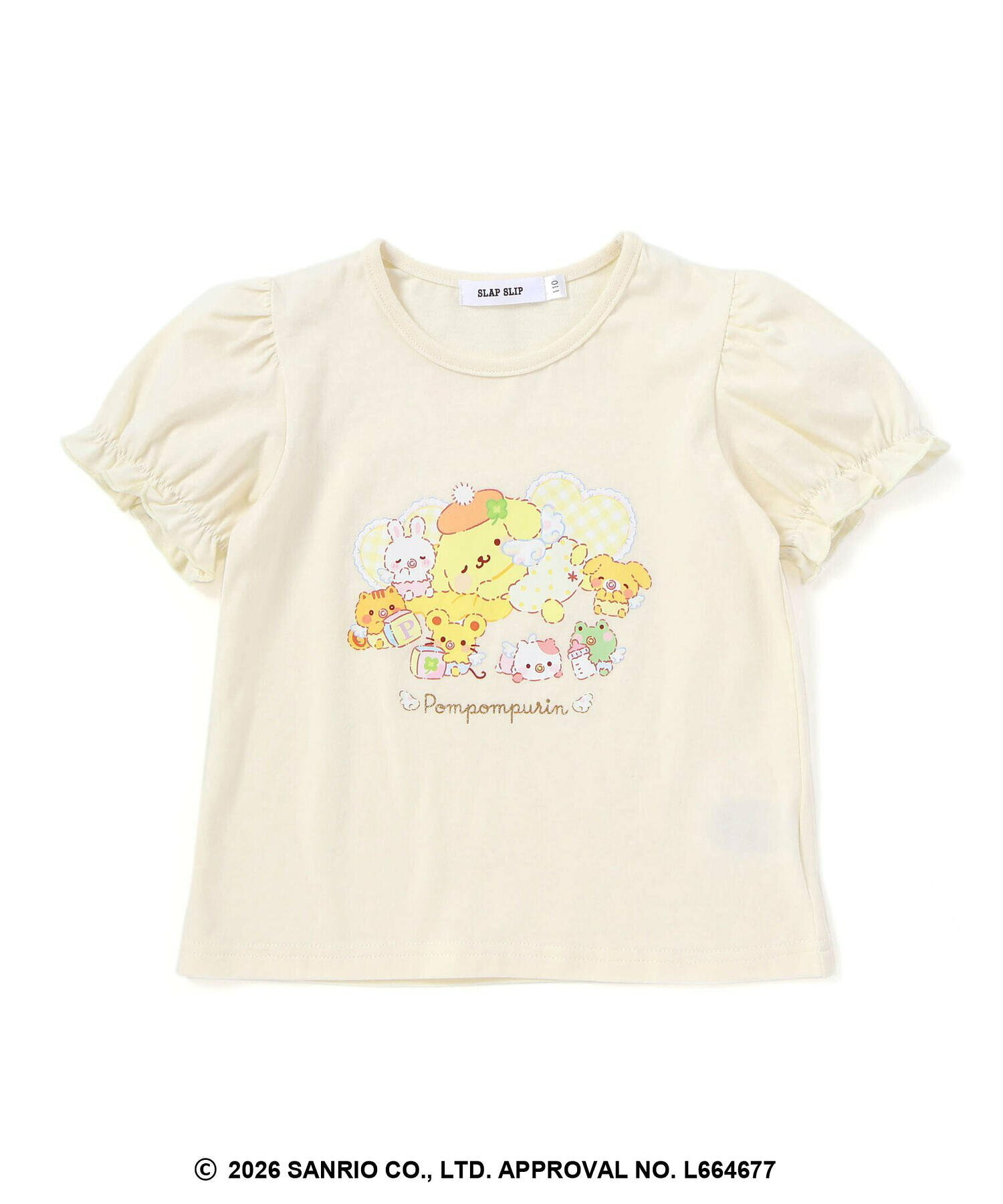🇯🇵預訂 日本直送🇯🇵Slap Slip x Sanrio系列兩色人物刺繡格紋蕾絲吊帶背心+泡泡袖印花T恤套裝
