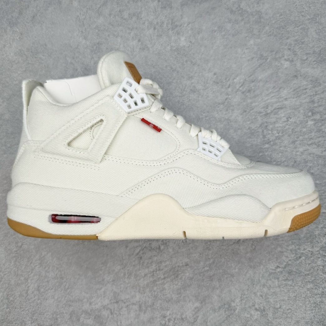 Levi's x Air Jordan 4 Retro 'White Denim' AO2571-100
