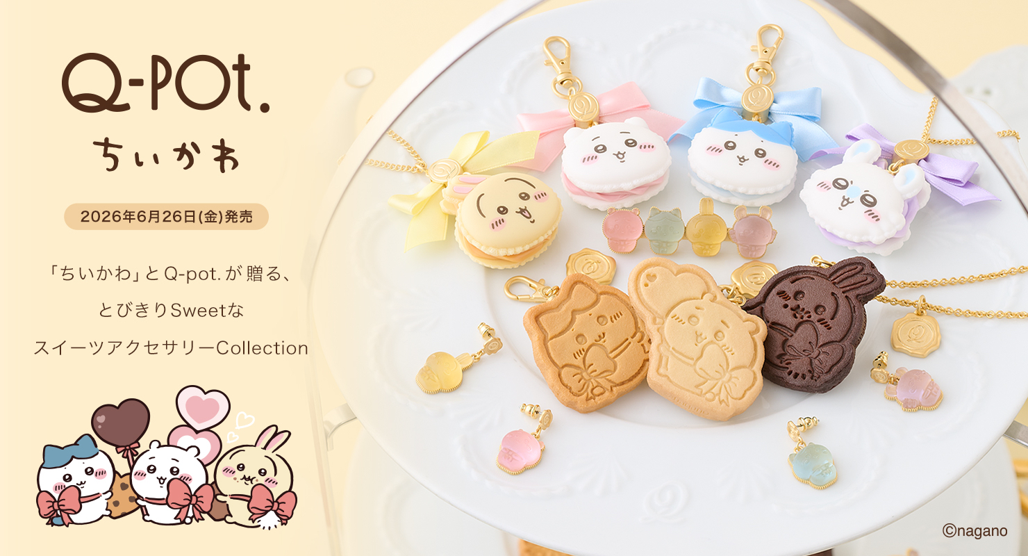 🎀【預訂】Q-POT. x Chiilkawa 水果軟糖耳環 - Hachiware