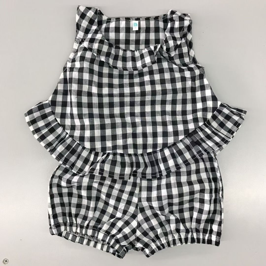 預訂款～🇯🇵日單 黑白格仔背心套裝