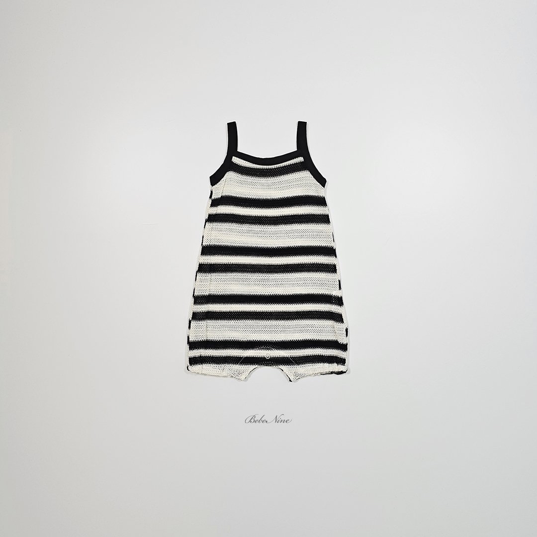 ☀️預訂 韓國直送☀️🇰🇷Bebenine兩色撞色條紋吊帶連身服