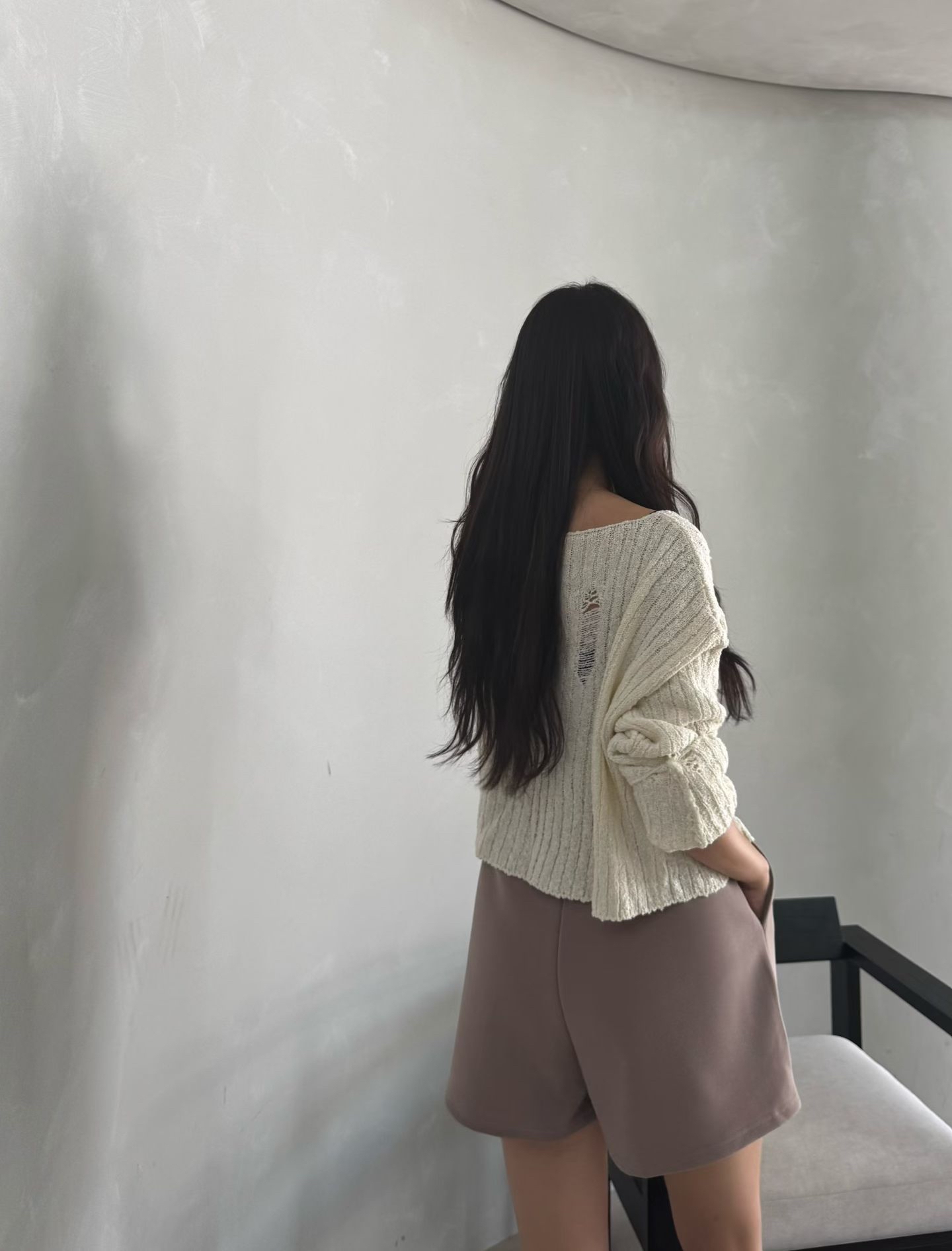 MA9 隨性破洞設計感針織Cardigan