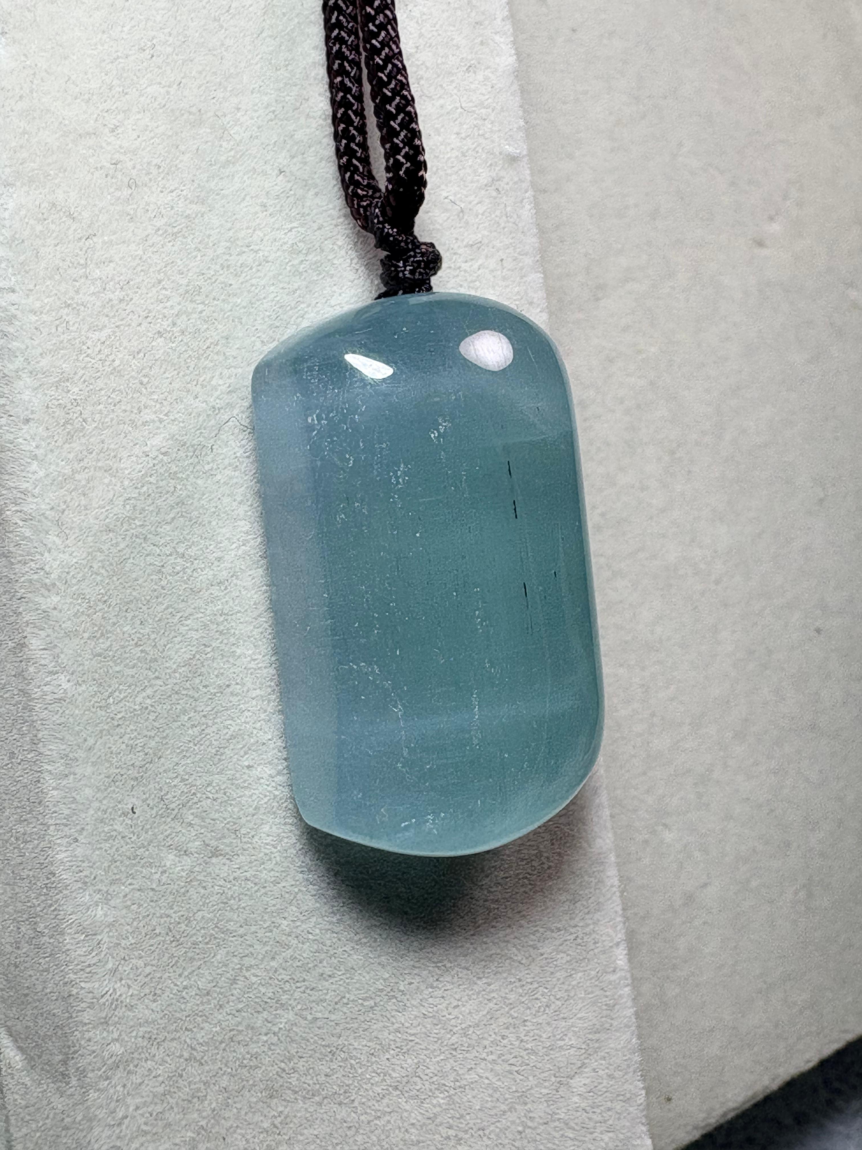 海藍寶平安無事牌（15-16克）No.19-573