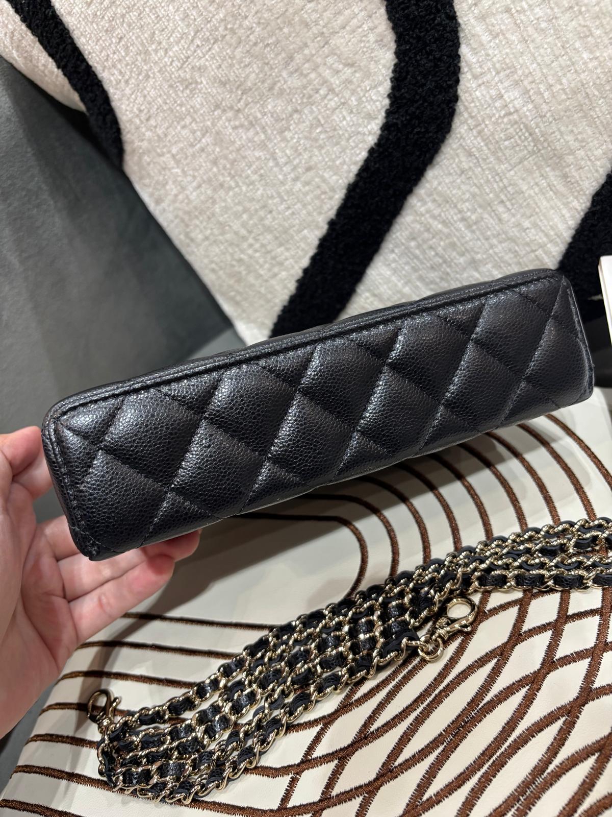 全新 Chanel AP4385 top handle vanity 黑色荔枝牛皮，100%AUTHENTIC,全新未使用品  ✅收據✅晶片✅塵袋