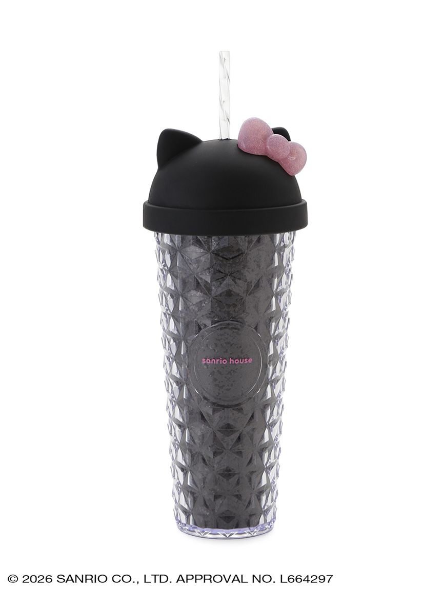 日本預訂📍日本Sanrio House Pink x Black系列 - Kitty黑色水杯 700ml 不包郵