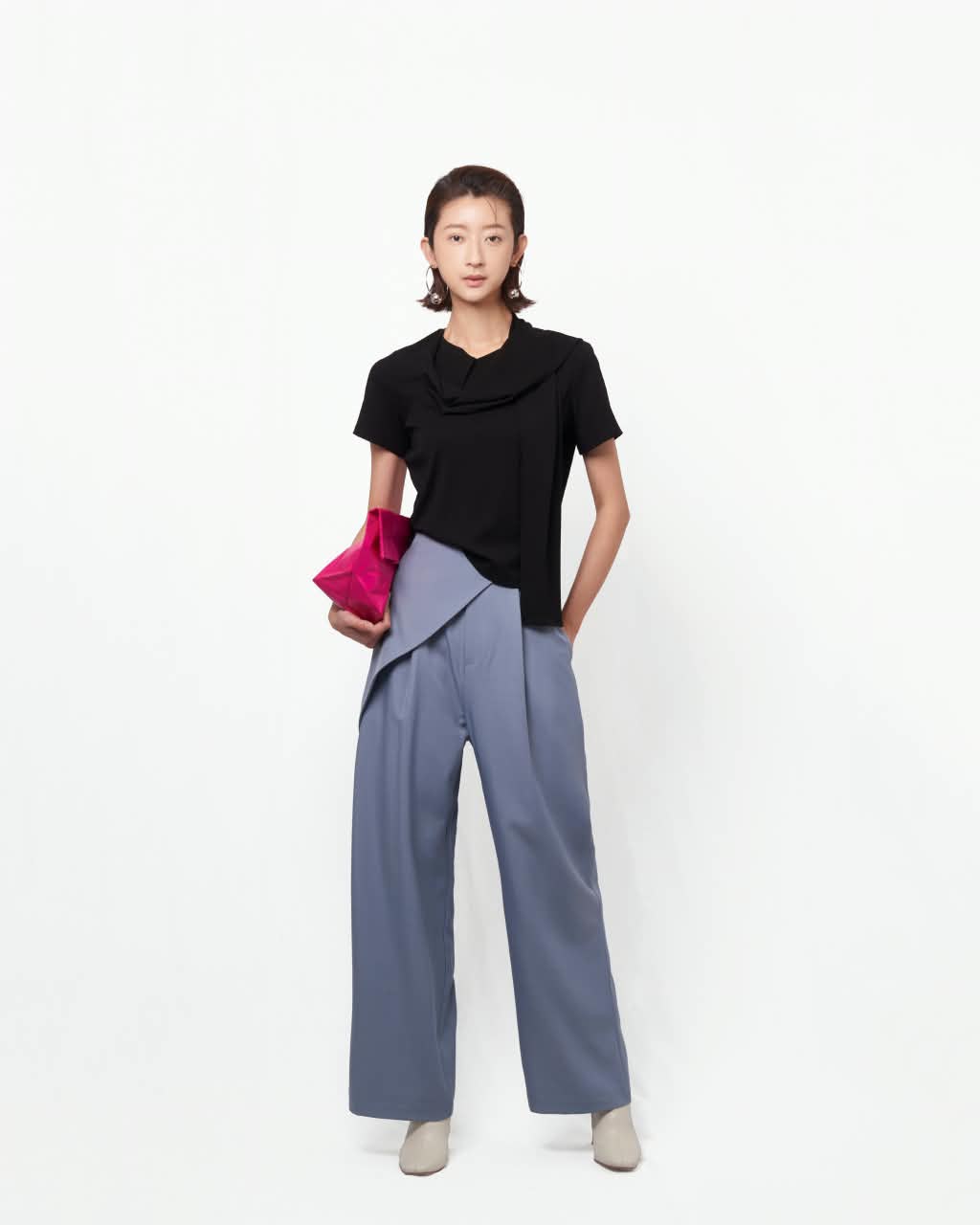 VIL-LP886059 FLIP HIGH WAIST PANT