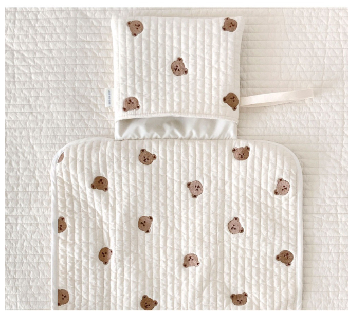 防水刺繡便攜換片墊