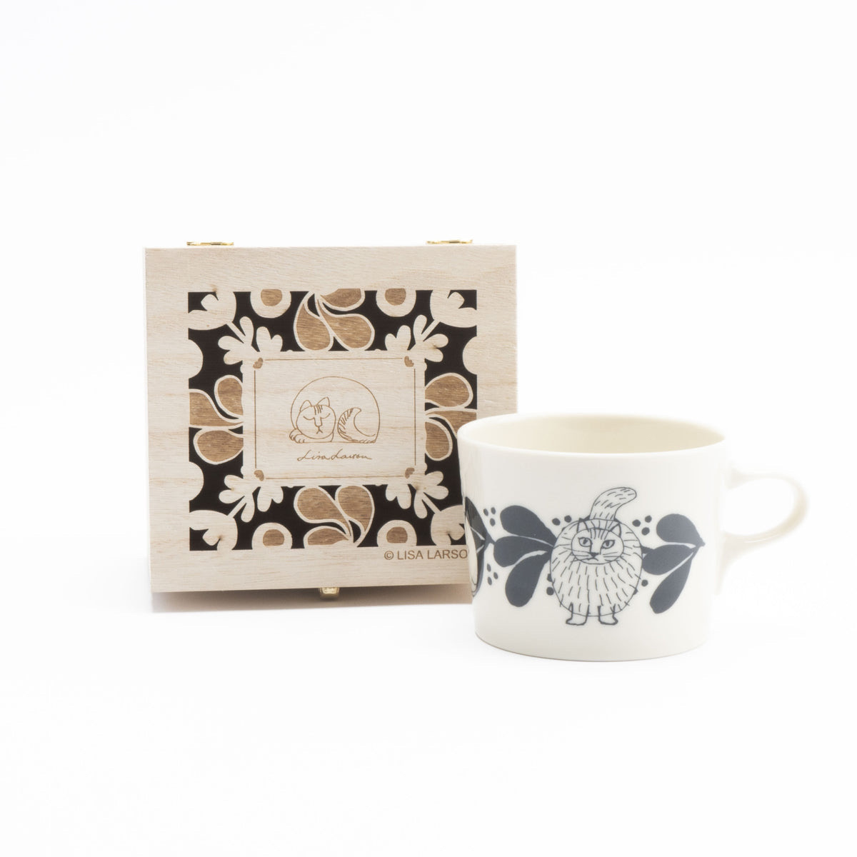 Lisa Larson杯連木盒 - 綠色