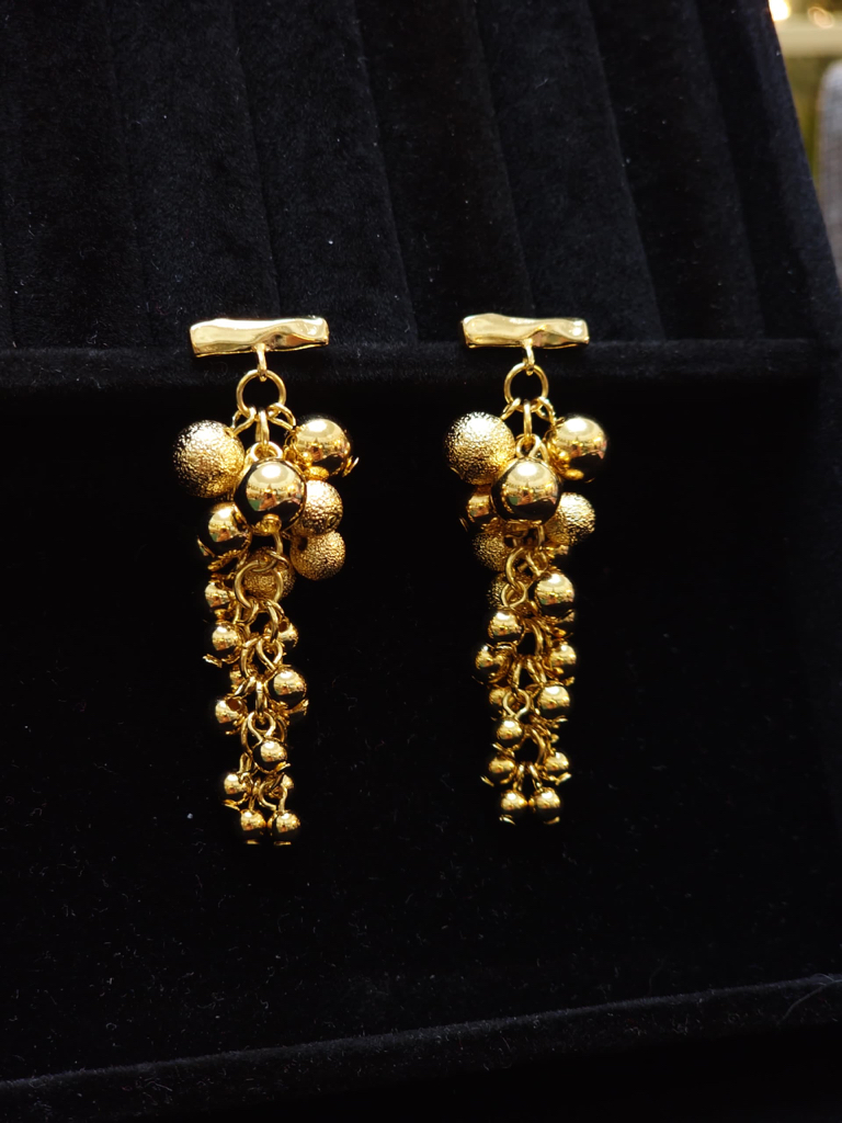 Grape Cluster Stud Earrings