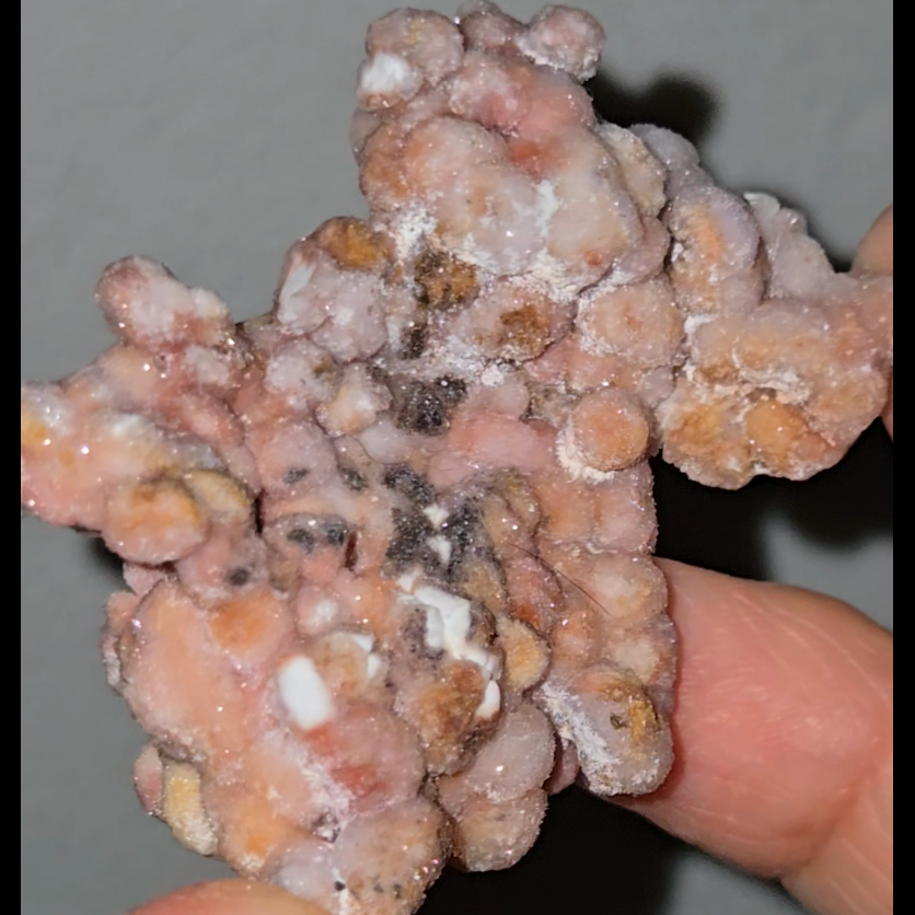 Pink and lavender popcorn selenite - SEL39