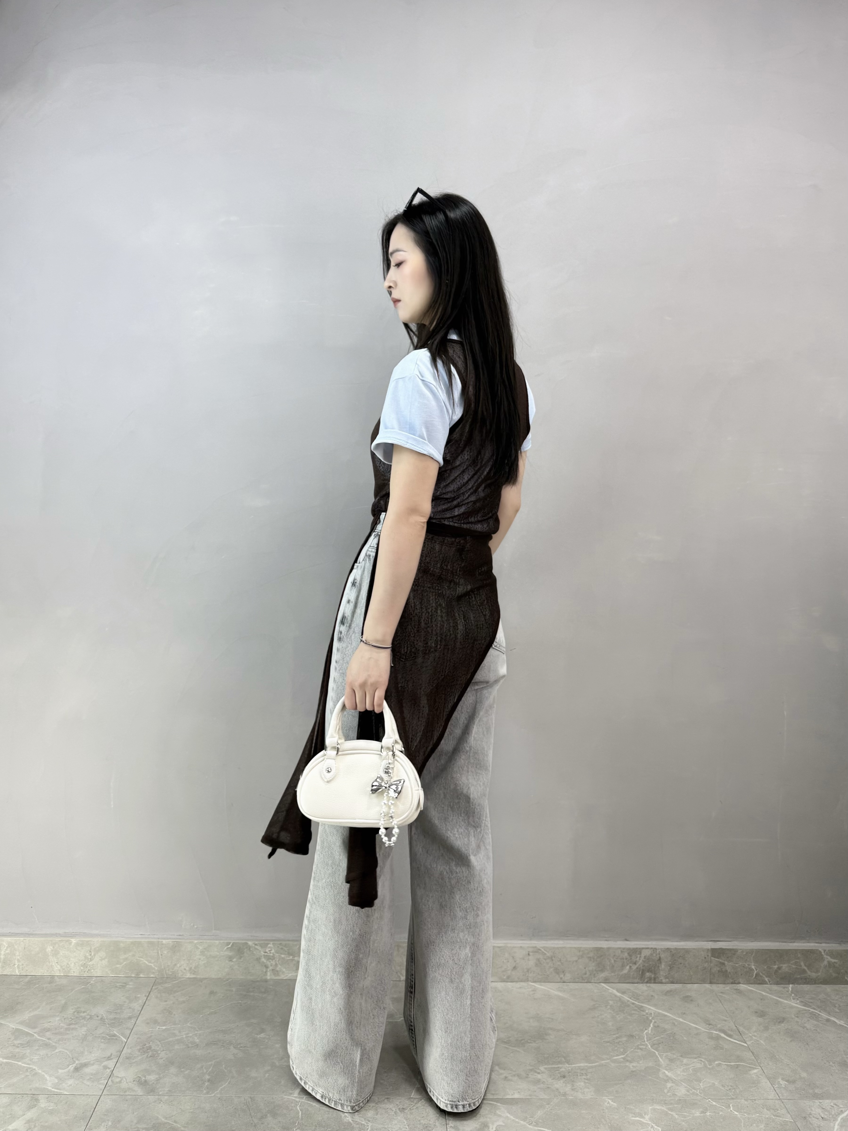 I78 斜Cut開叉網背心