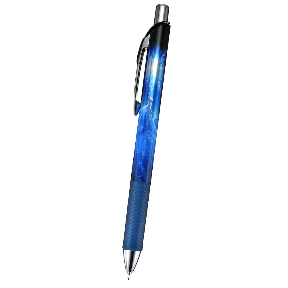 現貨｜【日本 Disney Store 限定】Elsa Frozen 魔雪奇緣 日本製 Pentel EnerGel 0.5mm 黑色 啫喱筆 208827