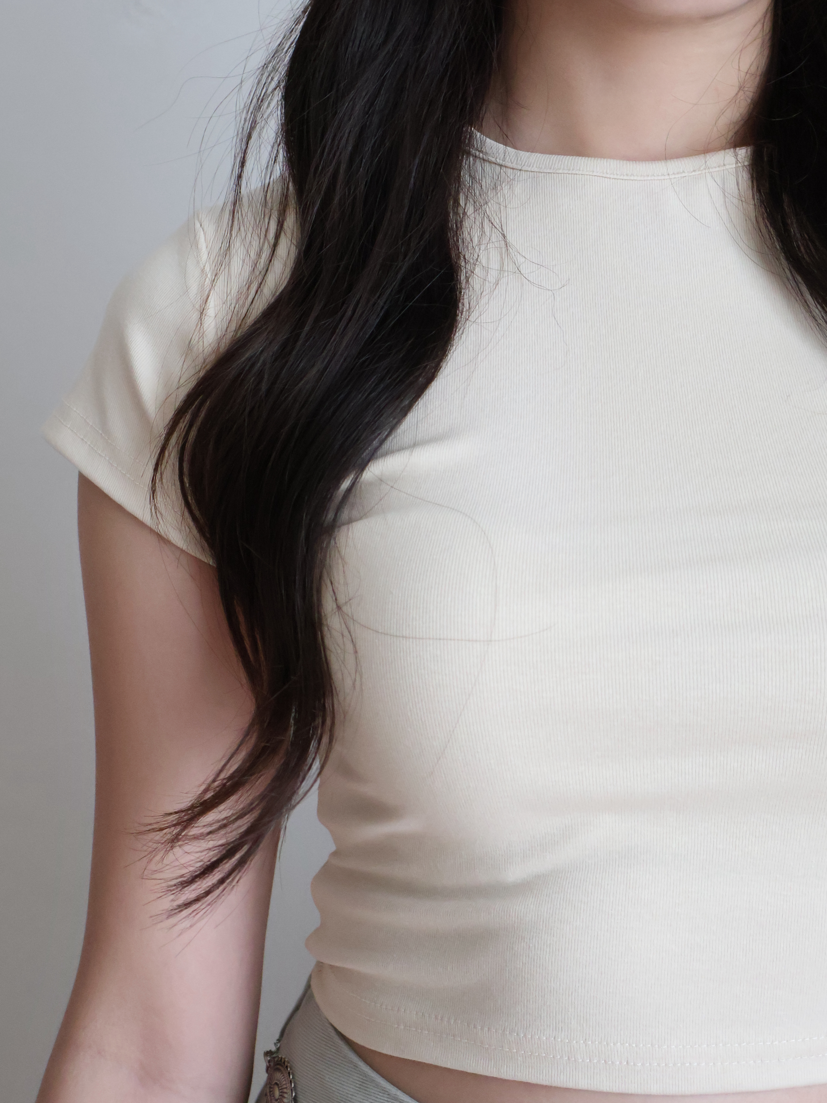 Kyle Cropped Top | Cream