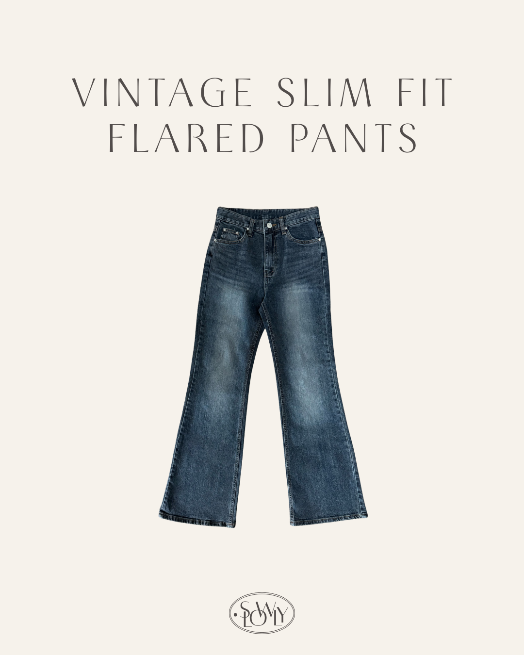 [my pick!!顯瘦顯腿長]復古修長喇叭褲(三個尺碼)