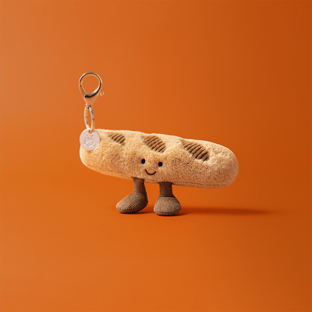 JELLYCAT Amuseables Baguette Bag Charm 趣味法棍鎖匙扣