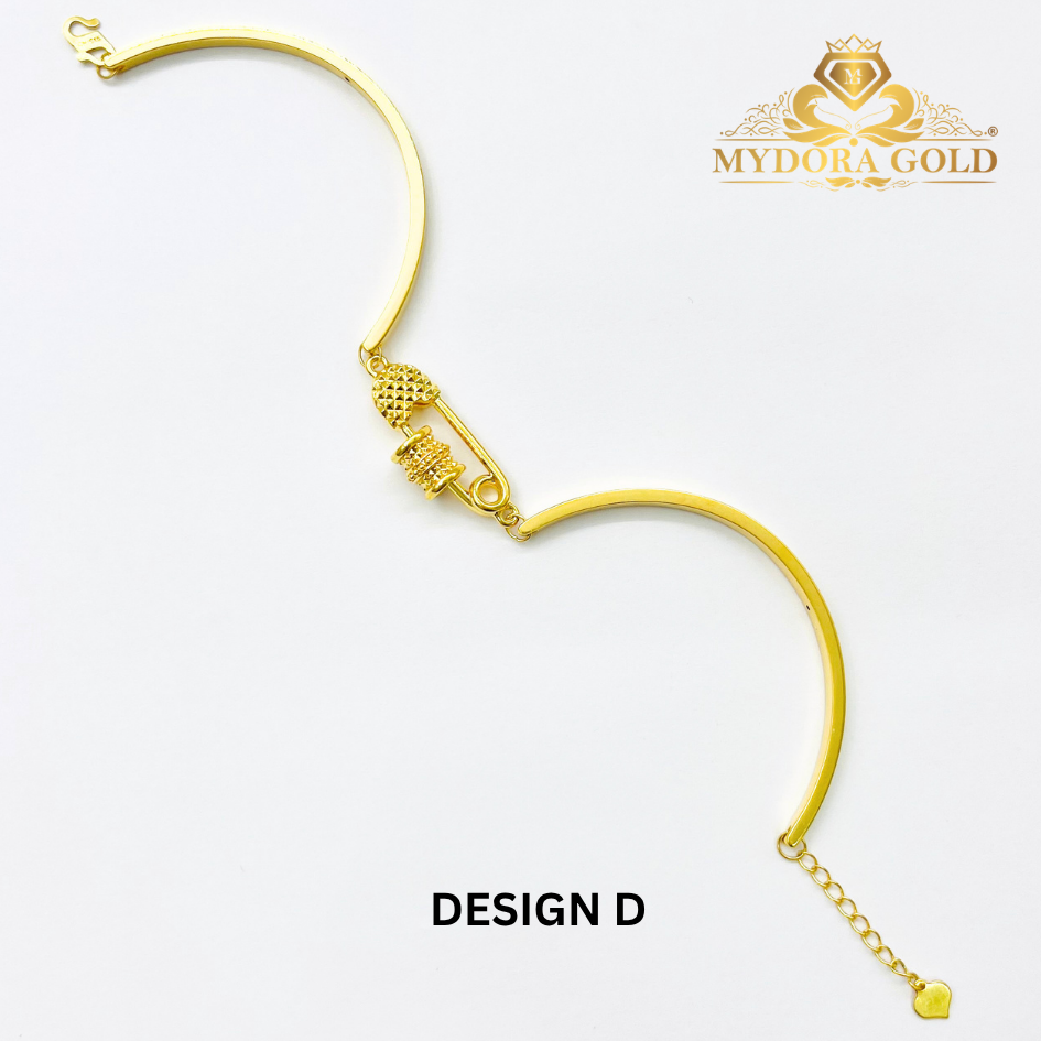 MYDORA Gelang Fashion Safety Pin Series l EMAS 916/22K