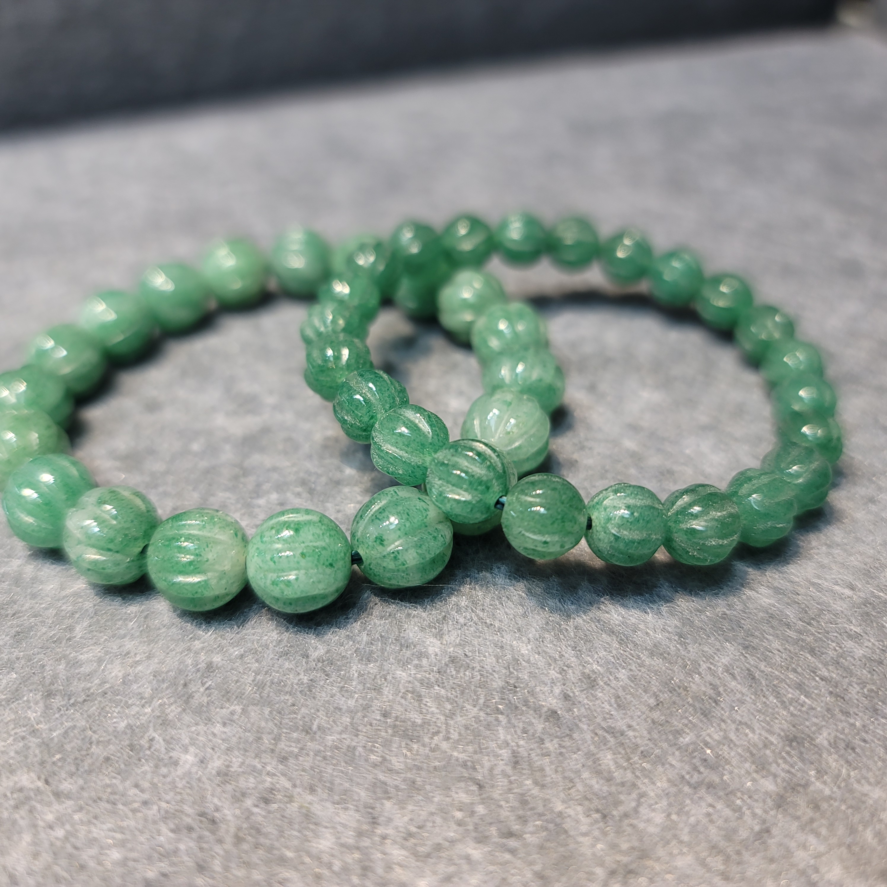 印度綠東寧斜紋手串(Green Aventurine)